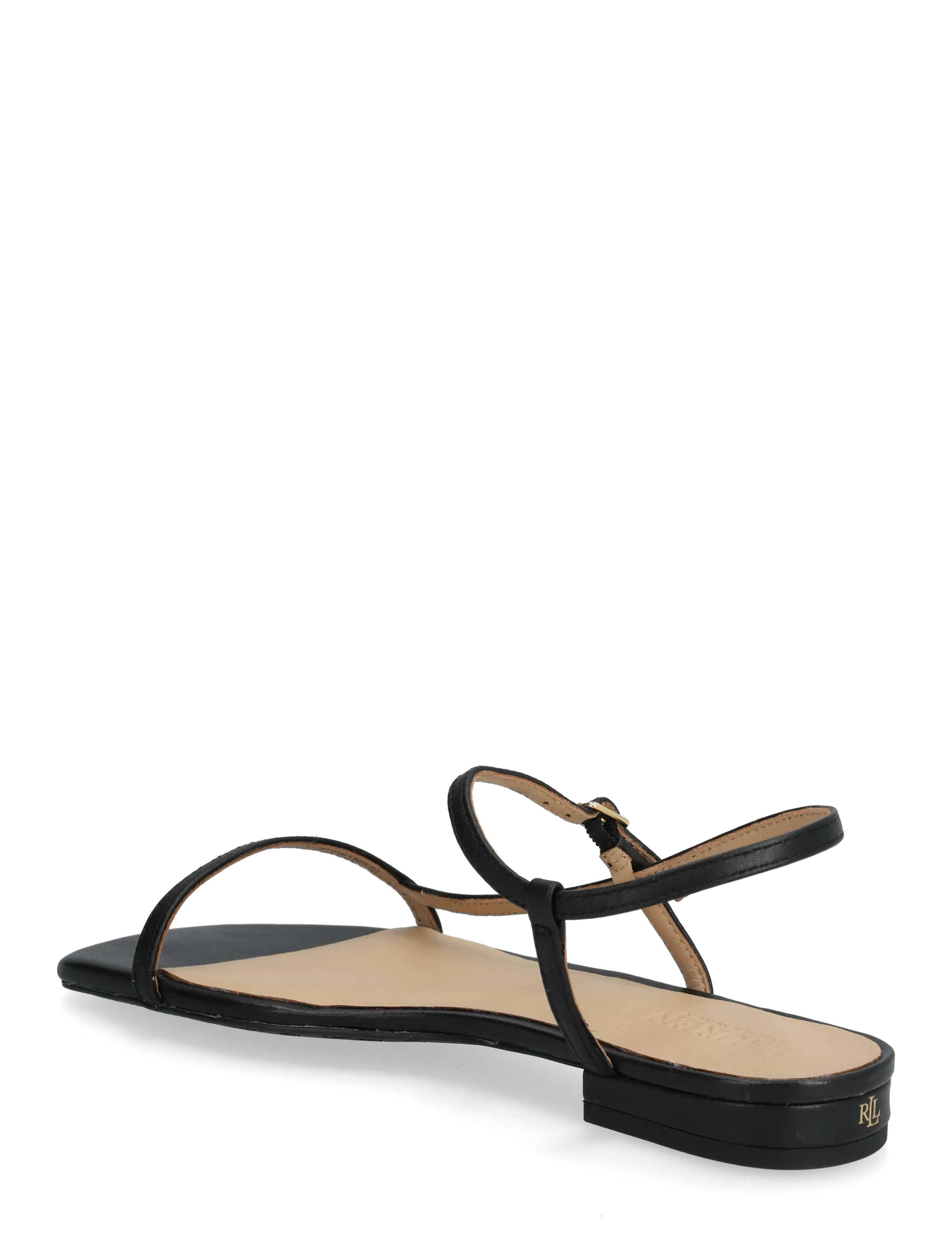 Lauren Ralph Lauren - Lainee Nappa Leather Sandal - flache sandalen - black - 2