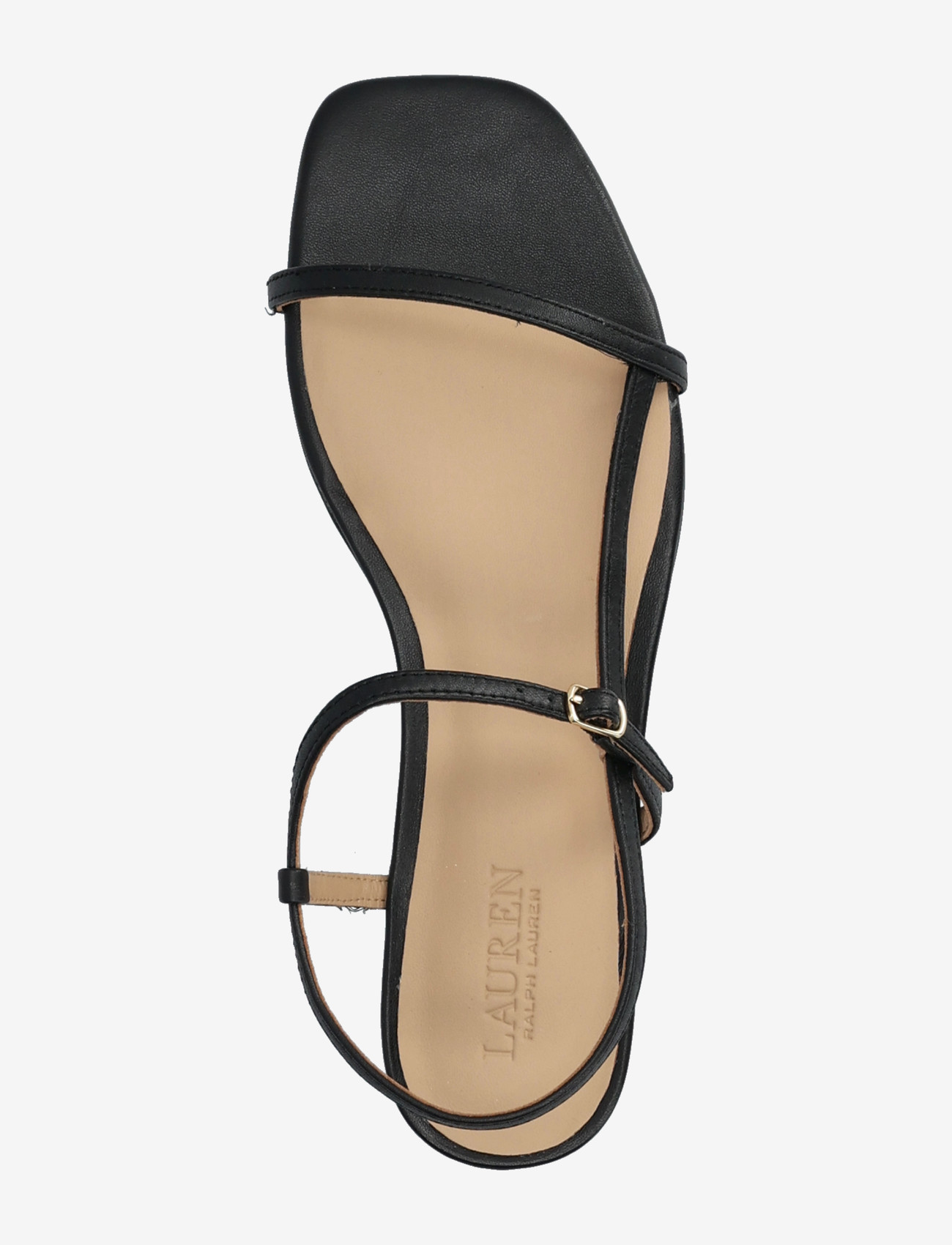Lauren Ralph Lauren - Lainee Nappa Leather Sandal - flade sandaler - black - 3