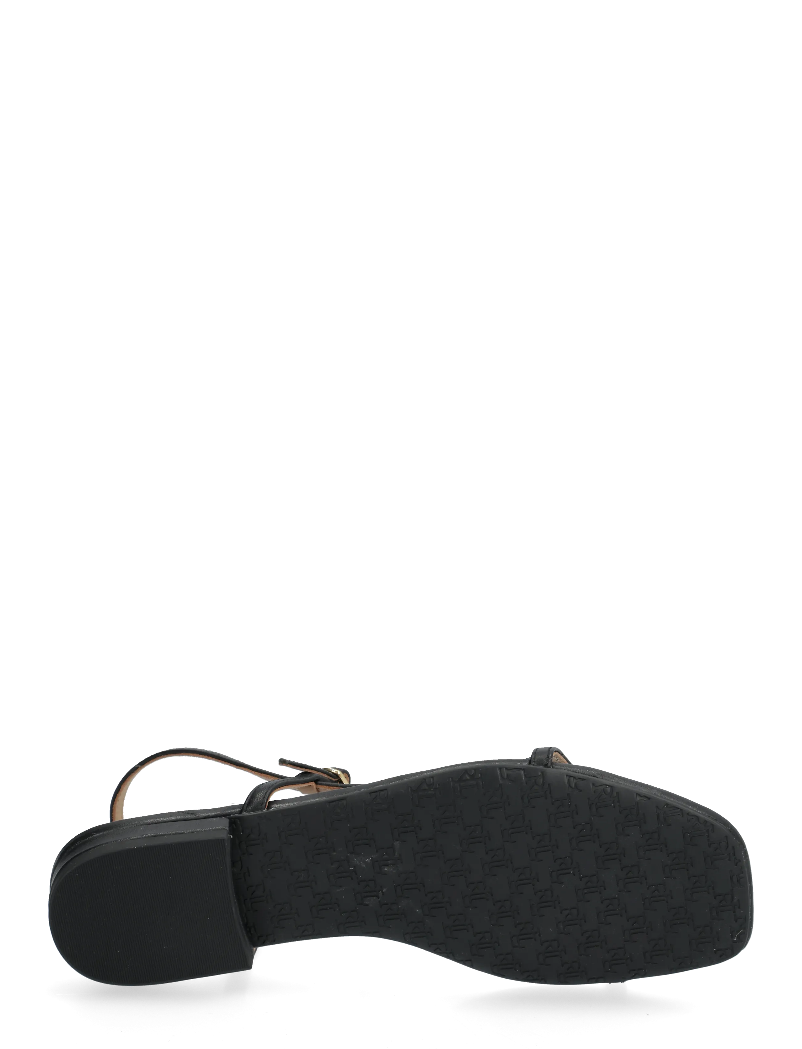Lauren Ralph Lauren - Lainee Nappa Leather Sandal - flache sandalen - black - 4