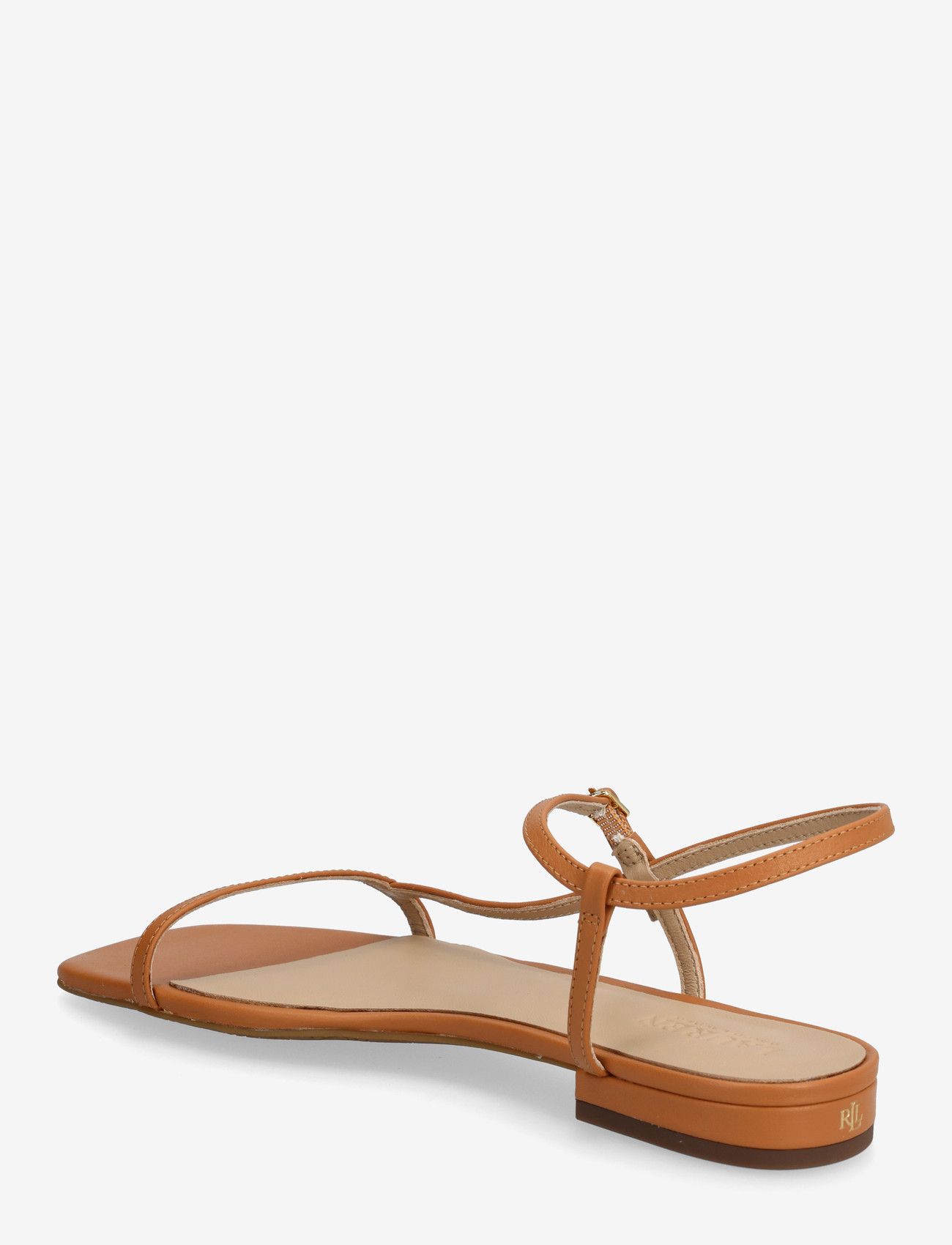 Lauren Ralph Lauren - Lainee Nappa Leather Sandal - flatir sandalar - classic caramel - 2