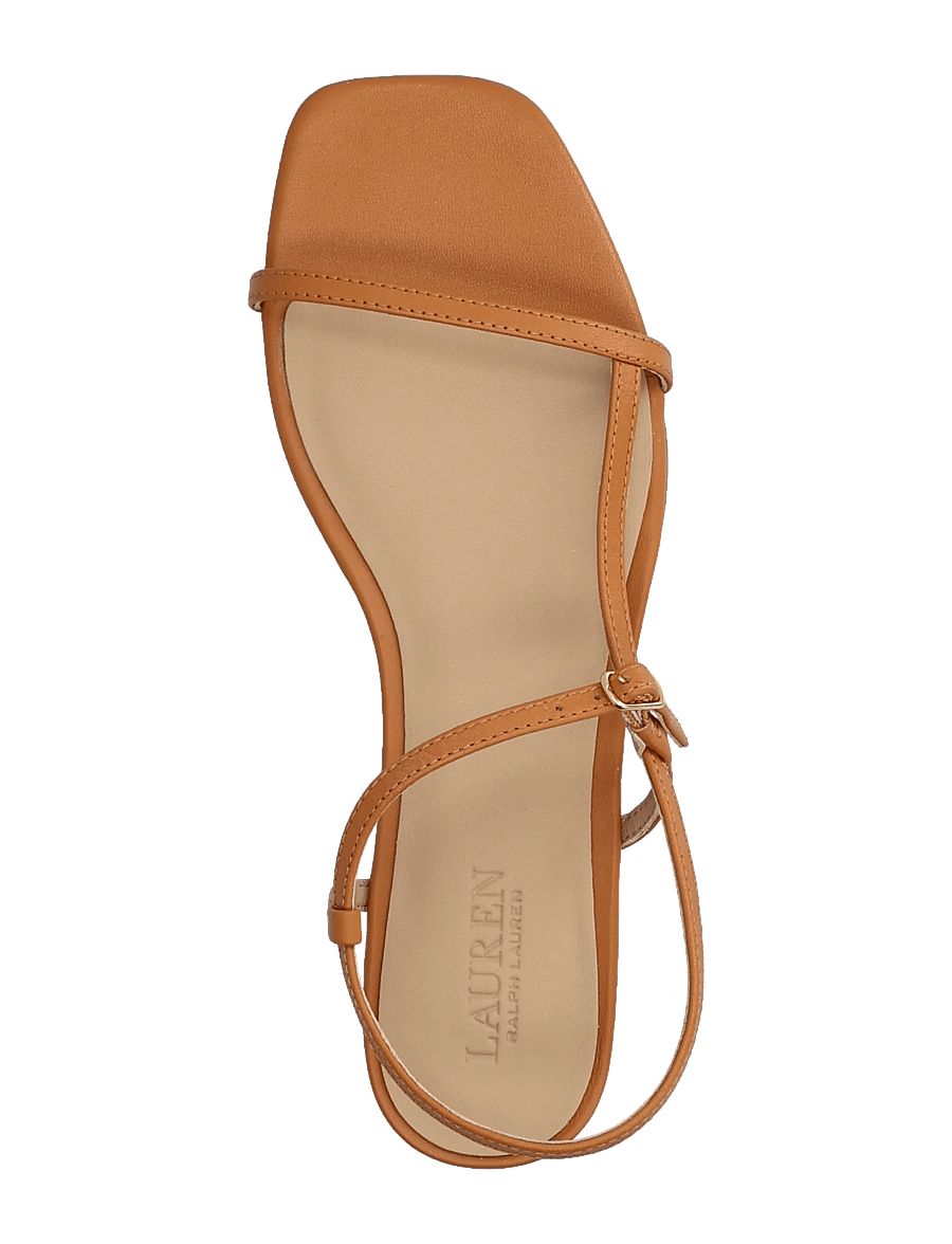 Lauren Ralph Lauren - Lainee Nappa Leather Sandal - flache sandalen - classic caramel - 3