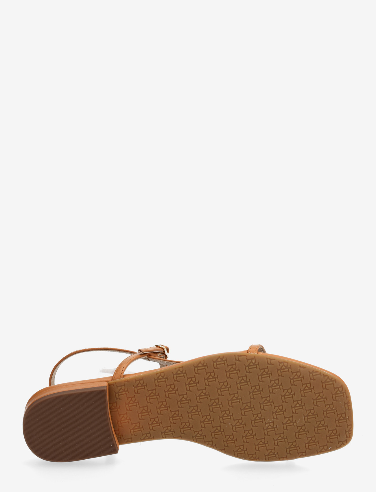Lauren Ralph Lauren - Lainee Nappa Leather Sandal - flatir sandalar - classic caramel - 4