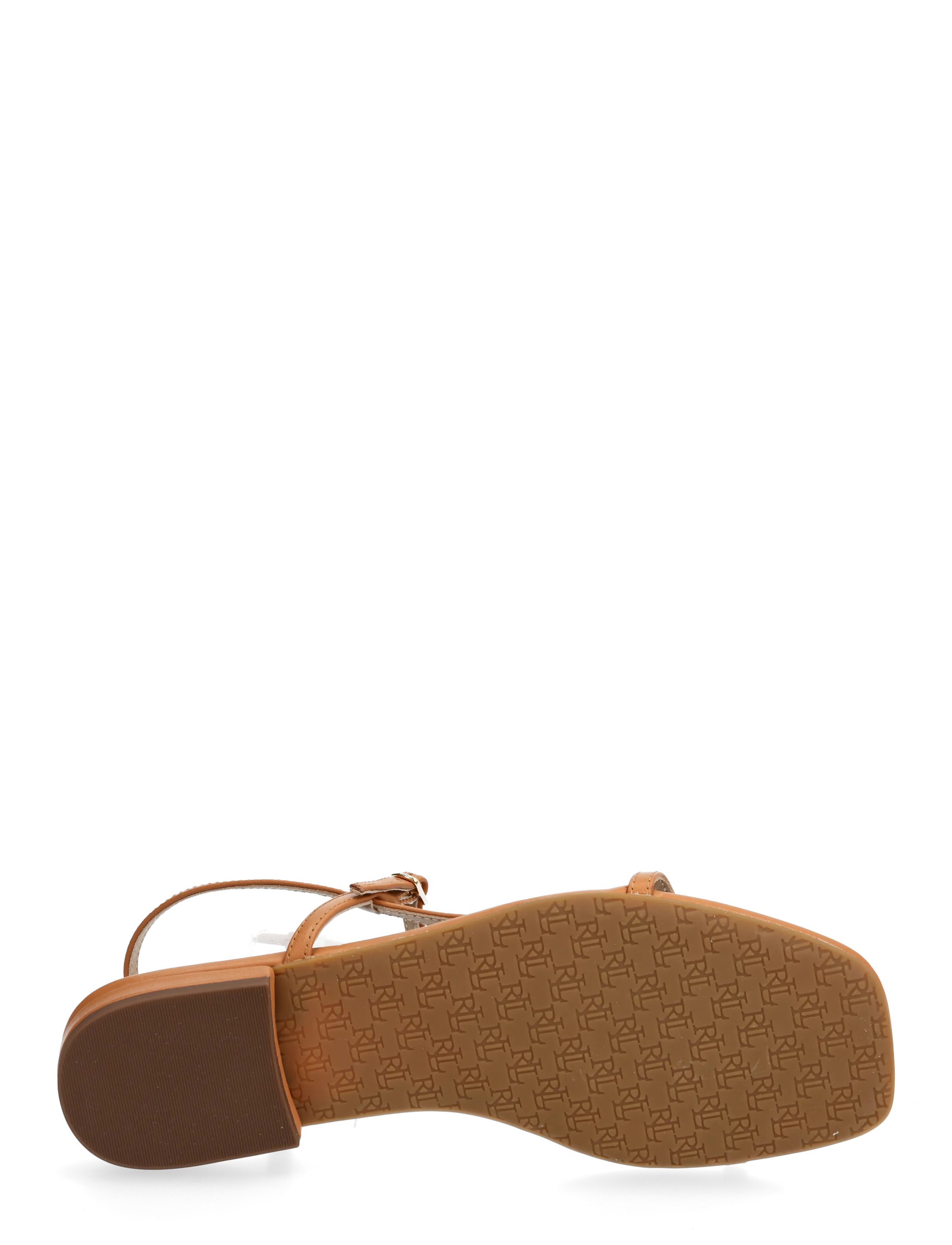 Lauren Ralph Lauren - Lainee Nappa Leather Sandal - flatir sandalar - classic caramel - 4