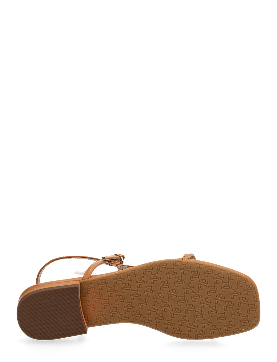 Lauren Ralph Lauren - Lainee Nappa Leather Sandal - flache sandalen - classic caramel - 4