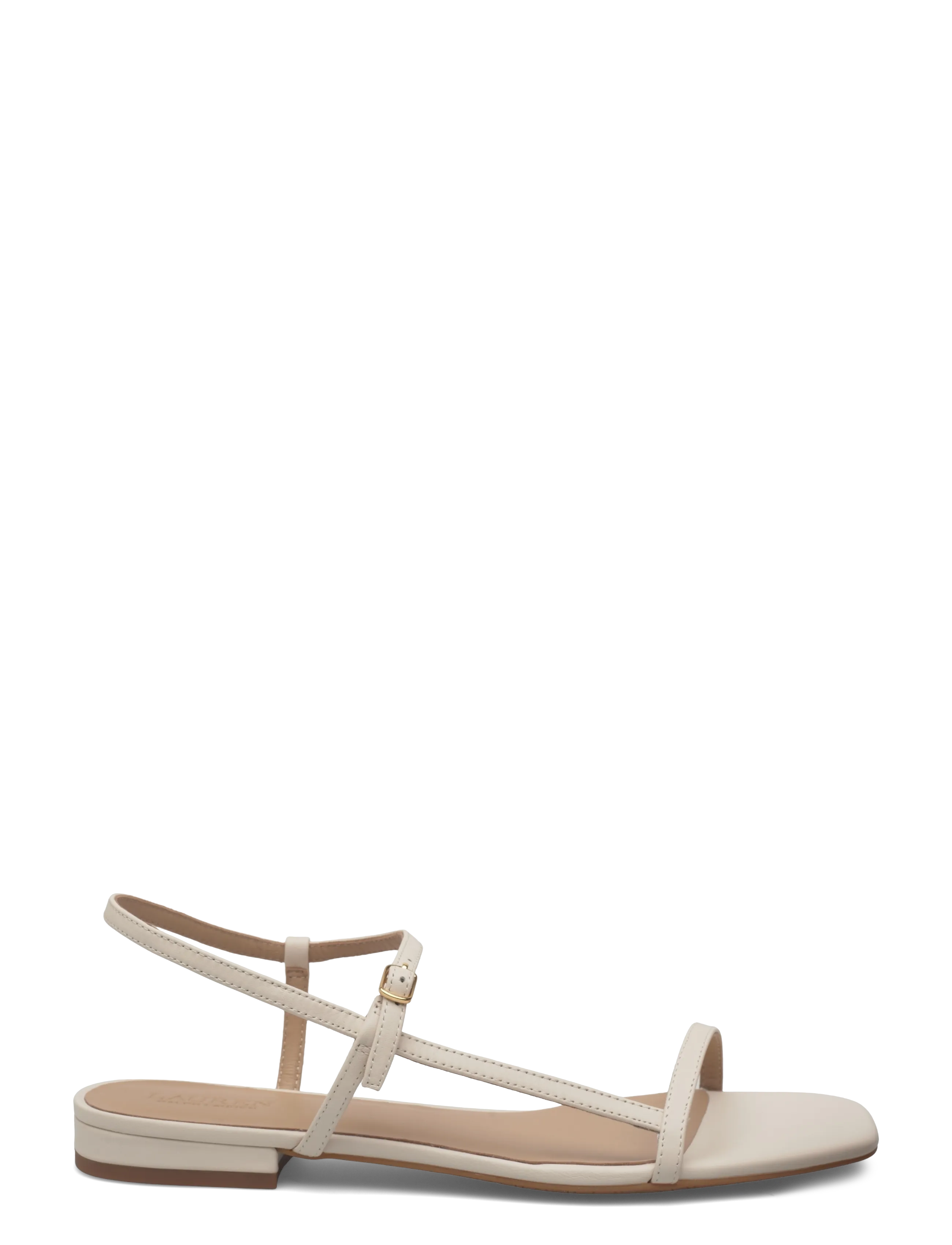 Lauren Ralph Lauren - Lainee Nappa Leather Sandal - flat sandals - soft white - 1