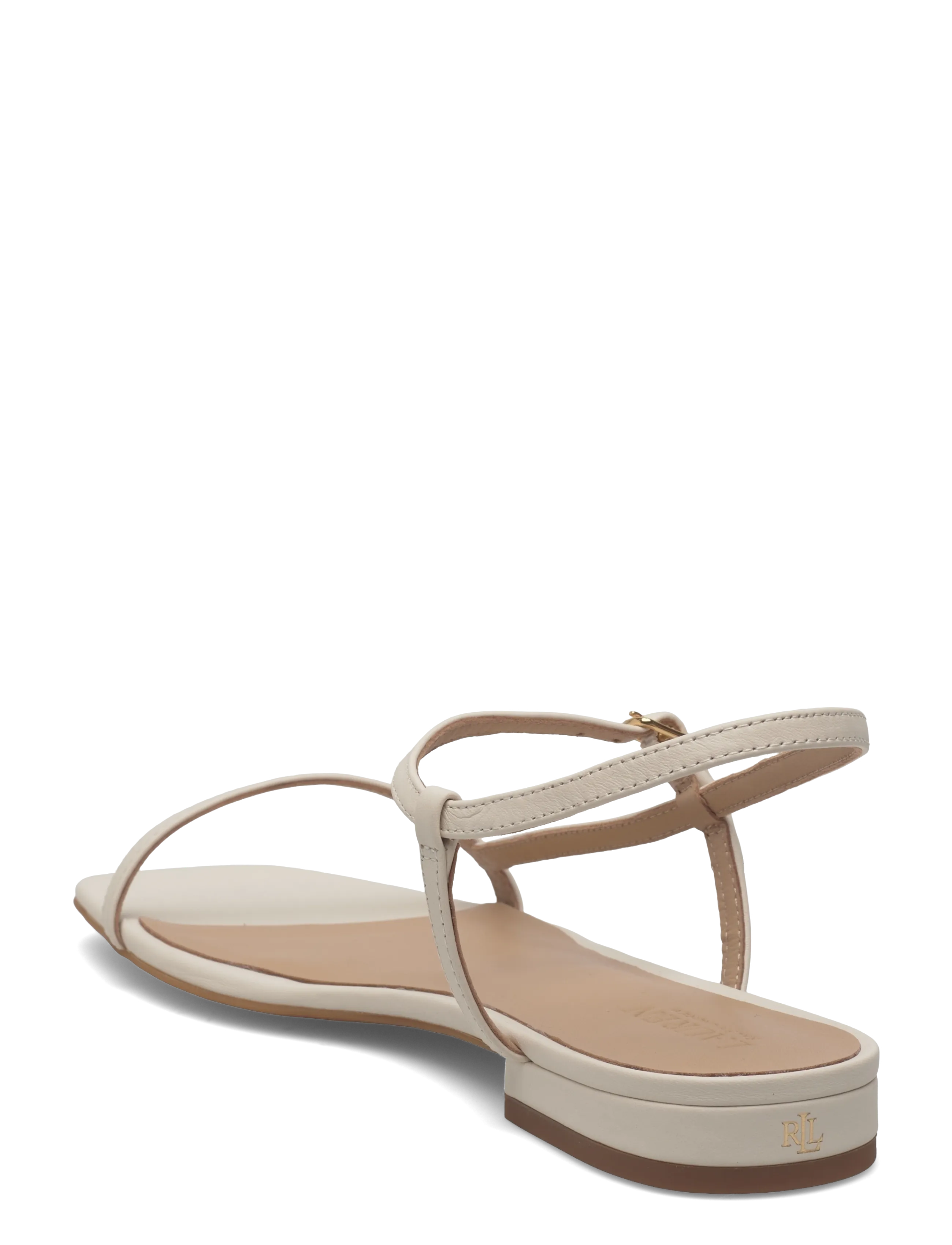 Lauren Ralph Lauren - Lainee Nappa Leather Sandal - flat sandals - soft white - 2