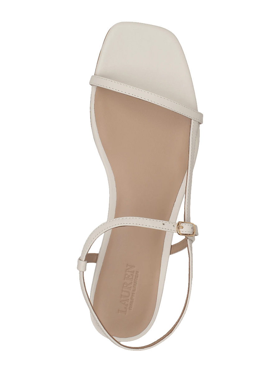 Lauren Ralph Lauren - Lainee Nappa Leather Sandal - madalad sandaalid - soft white - 3