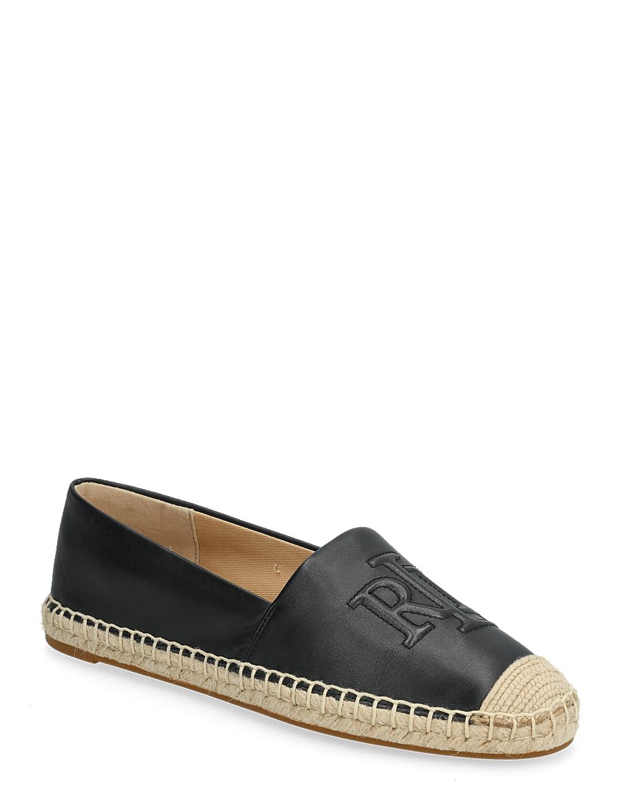 Lauren Ralph Lauren - Cameryn Nappa Leather Espadrille - espadrilles - black - 0