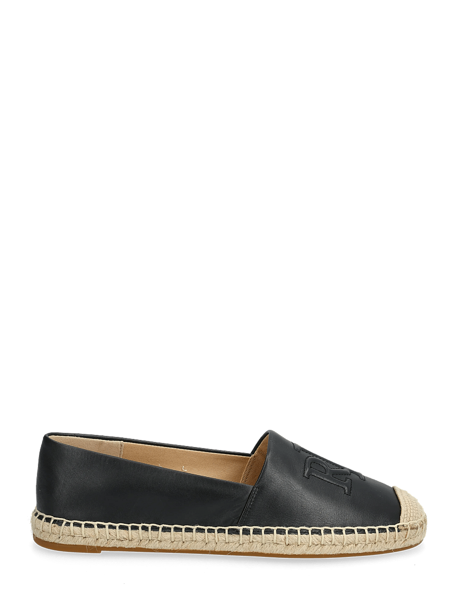 Lauren Ralph Lauren - Cameryn Nappa Leather Espadrille - espadrilles - black - 1