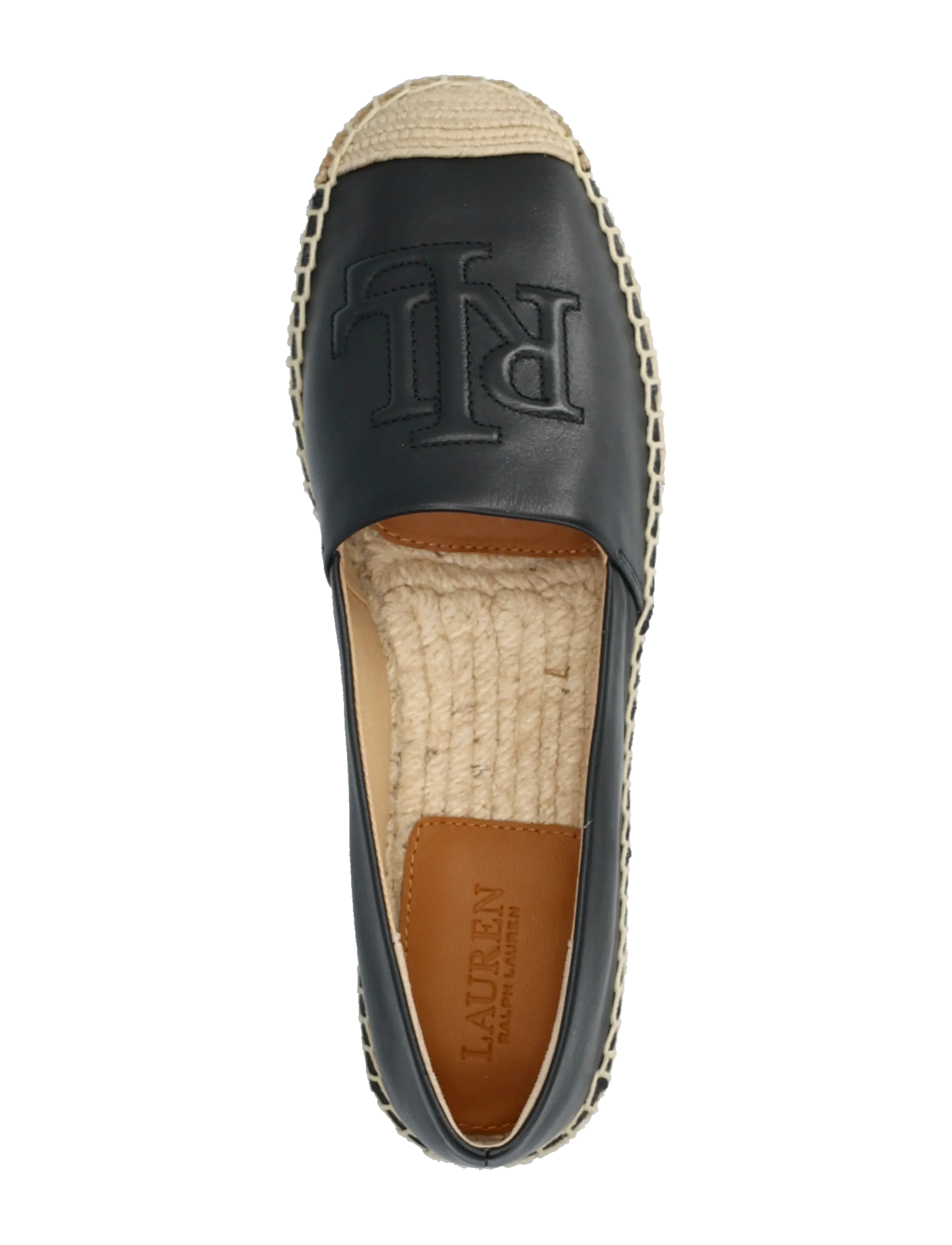 Lauren Ralph Lauren - Cameryn Nappa Leather Espadrille - espadrillos - black - 3