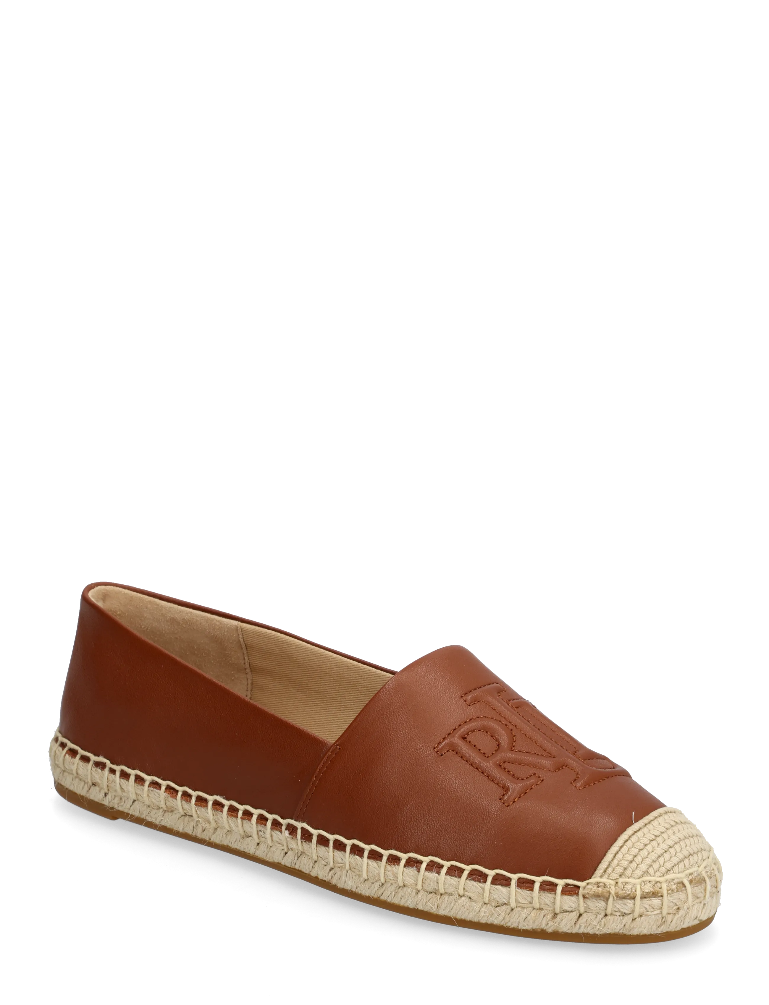 Lauren Ralph Lauren Cameryn Nappa Leather Espadrille -  - LAUREN TAN / brown