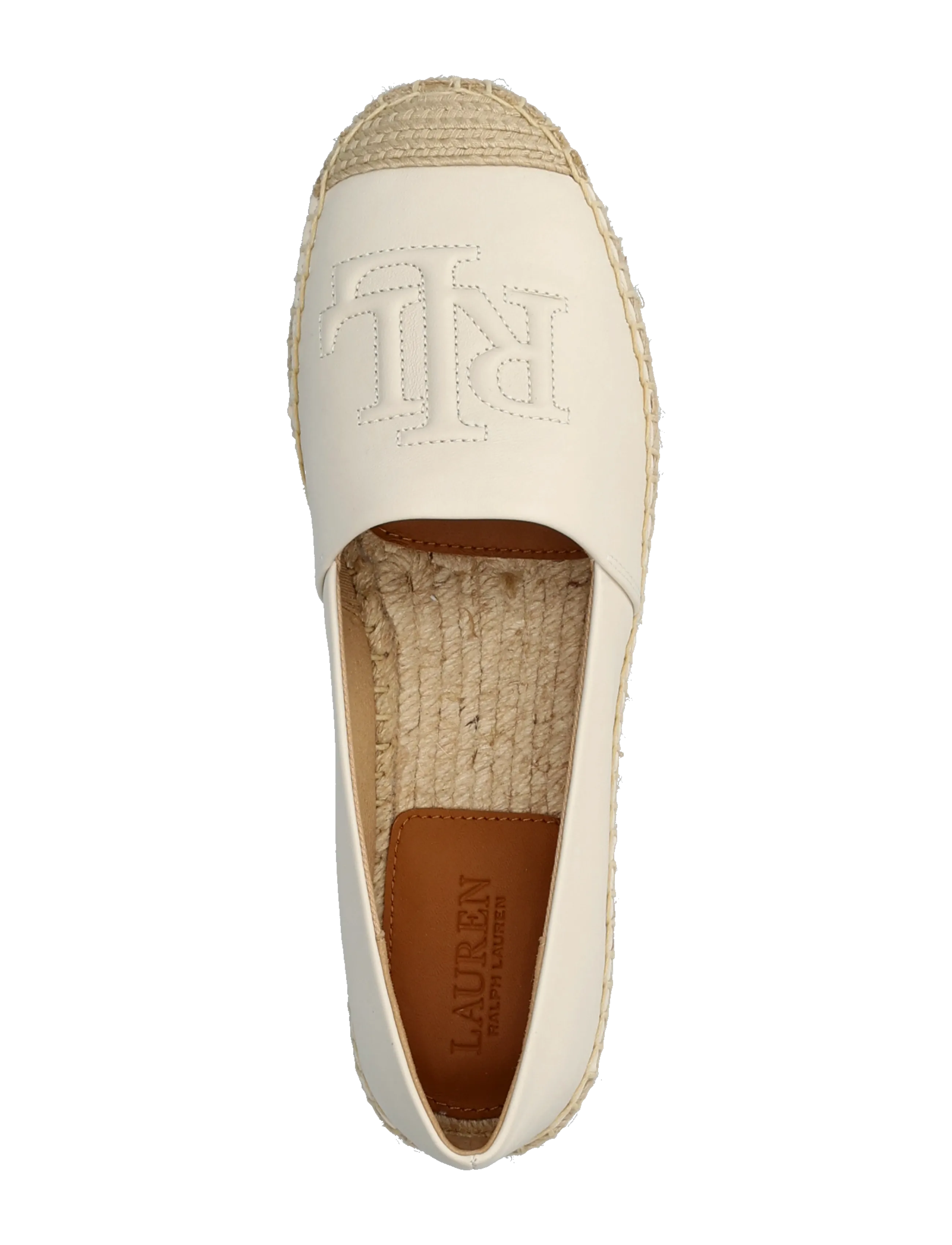 Lauren Ralph Lauren - Cameryn Nappa Leather Espadrille - espadrilles - soft white - 3