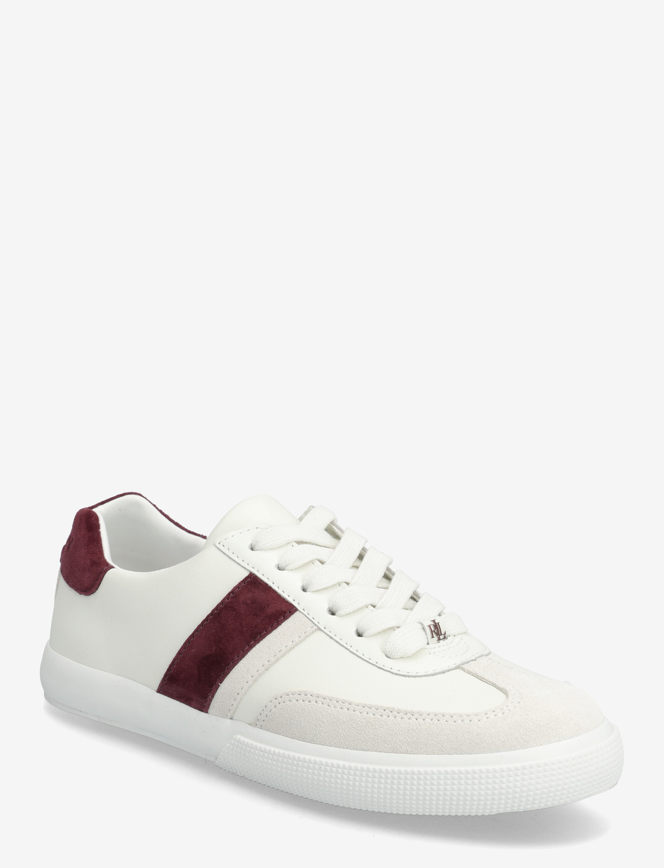 Lauren Ralph Lauren - Two-Tone Braylee Leather & Suede Sneaker - konfirmation - snw wht/bianco/dr - 0