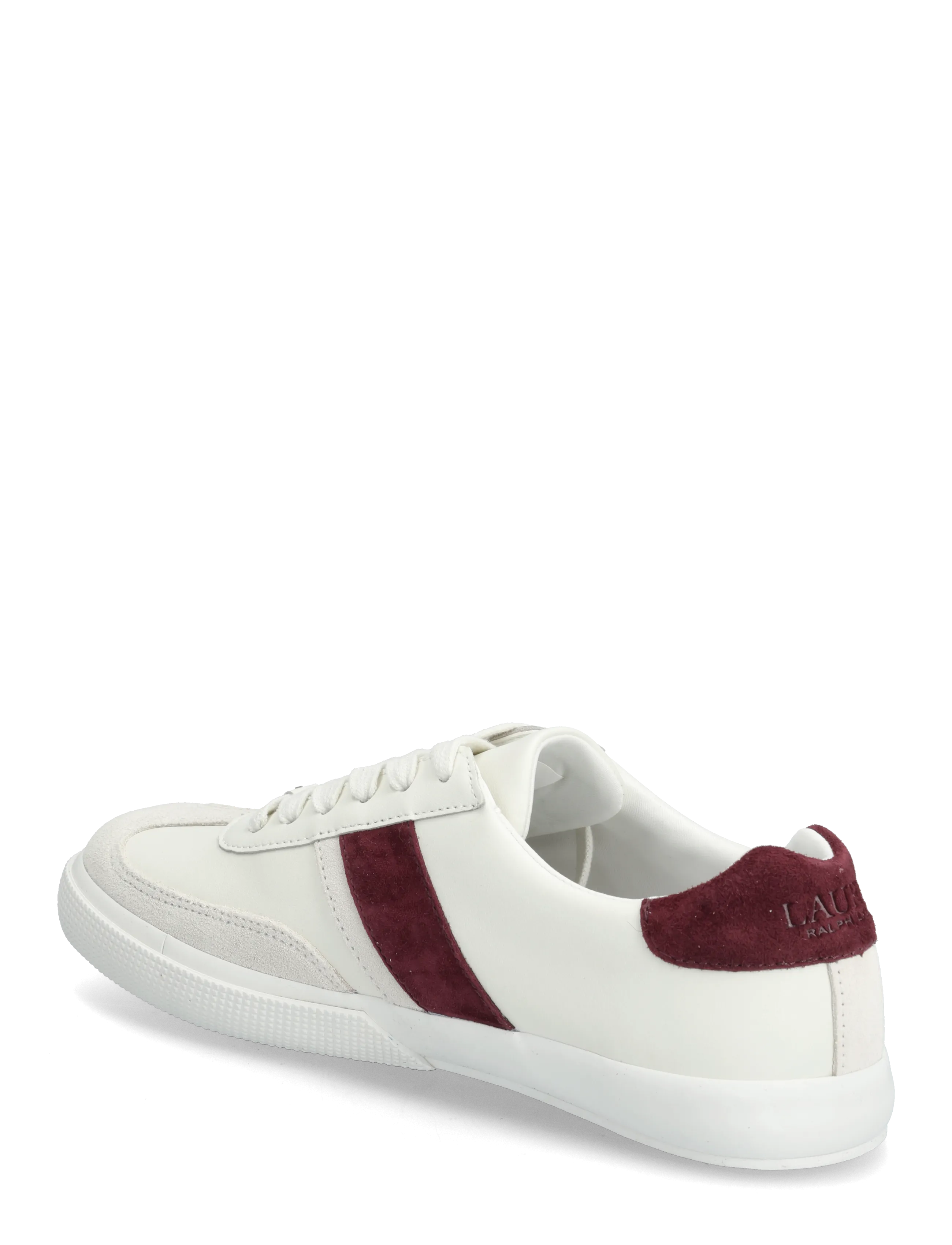 Lauren Ralph Lauren - Two-Tone Braylee Leather & Suede Sneaker - konfirmationstøj - snw wht/bianco/dr - 2