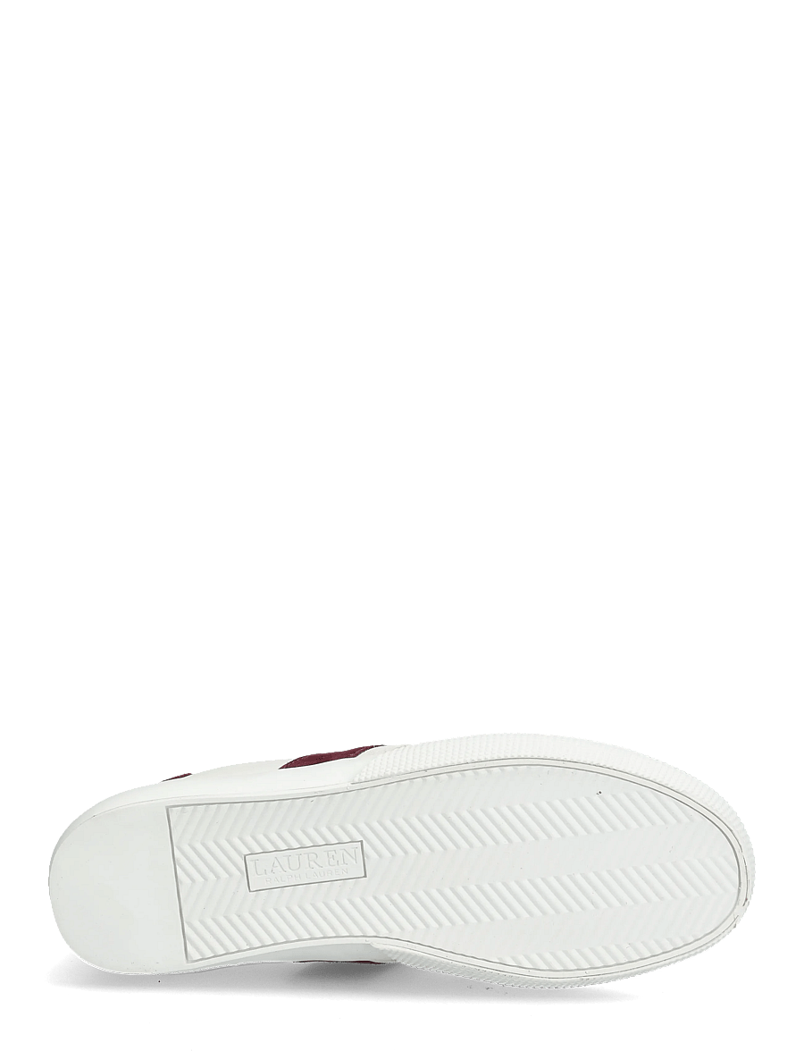Lauren Ralph Lauren - Two-Tone Braylee Leather & Suede Sneaker - konfirmation - snw wht/bianco/dr - 4
