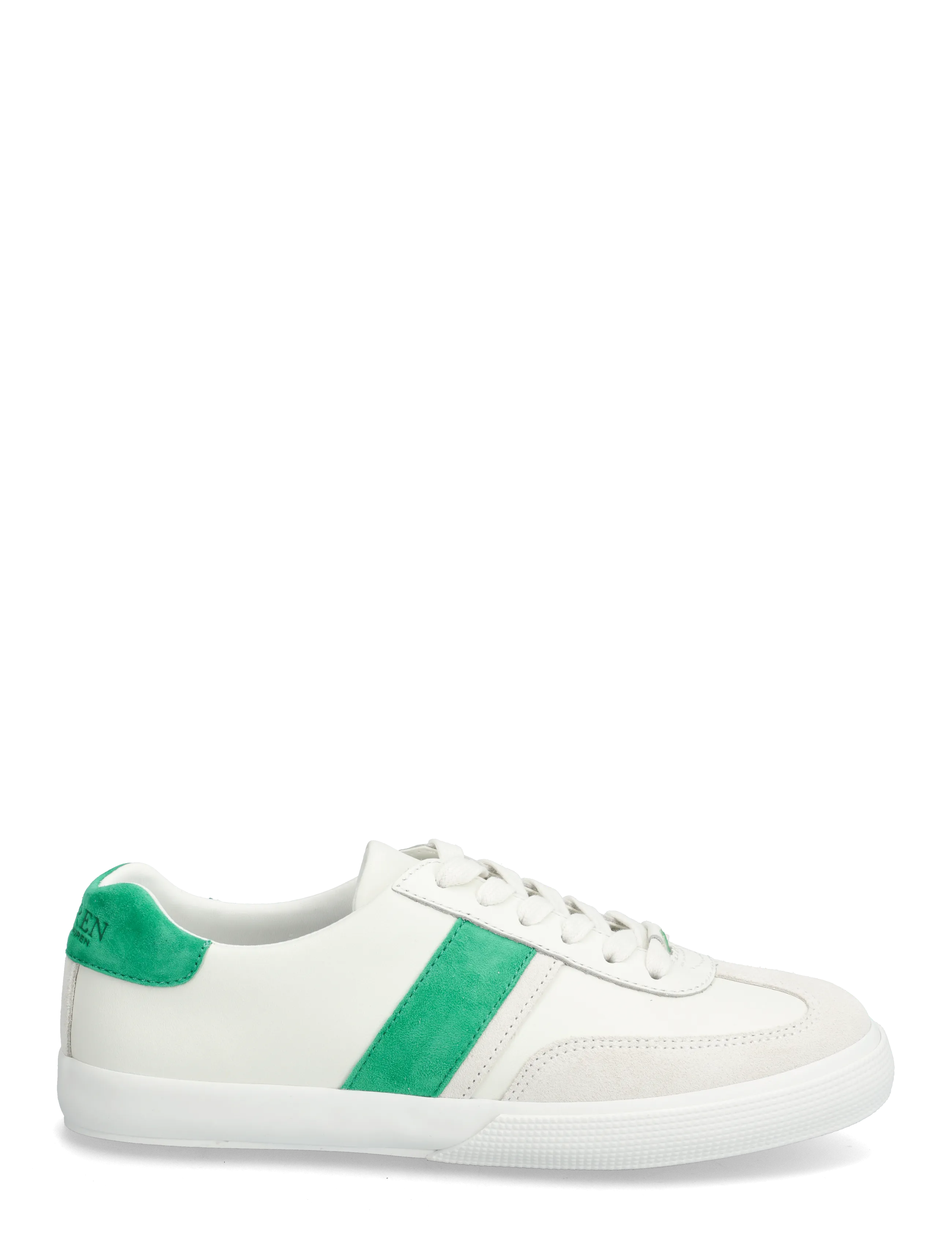 Lauren Ralph Lauren - Two-Tone Braylee Leather & Suede Sneaker - konfirmationstøj - snw wht/bianco/gr - 1