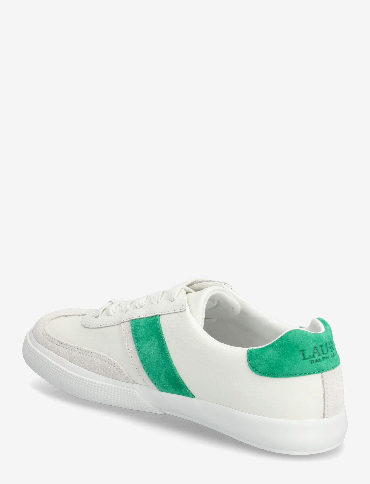 Lauren Ralph Lauren - Two-Tone Braylee Leather & Suede Sneaker - konfirmation - snw wht/bianco/gr - 2