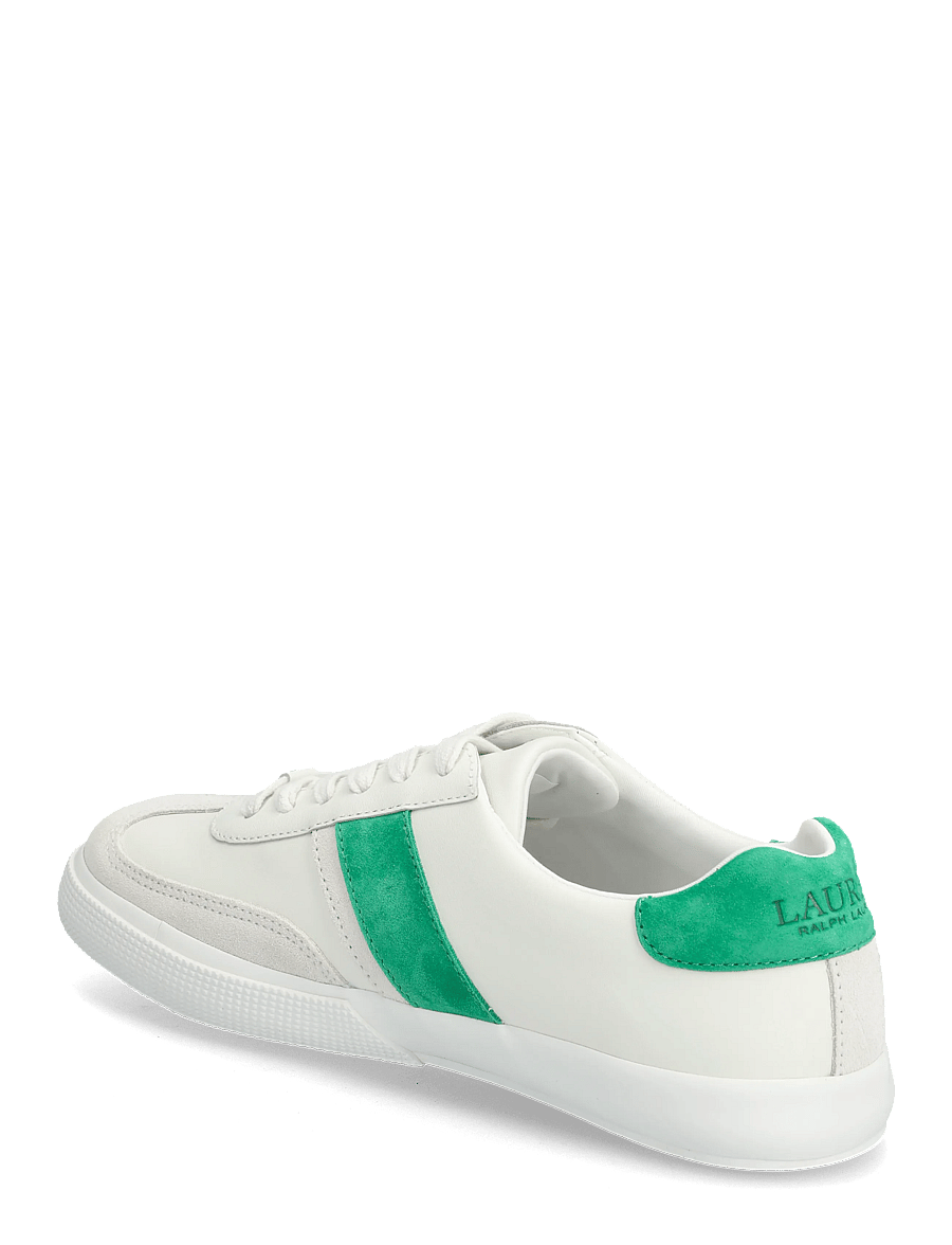 Lauren Ralph Lauren - Two-Tone Braylee Leather & Suede Sneaker - konfirmation - snw wht/bianco/gr - 2