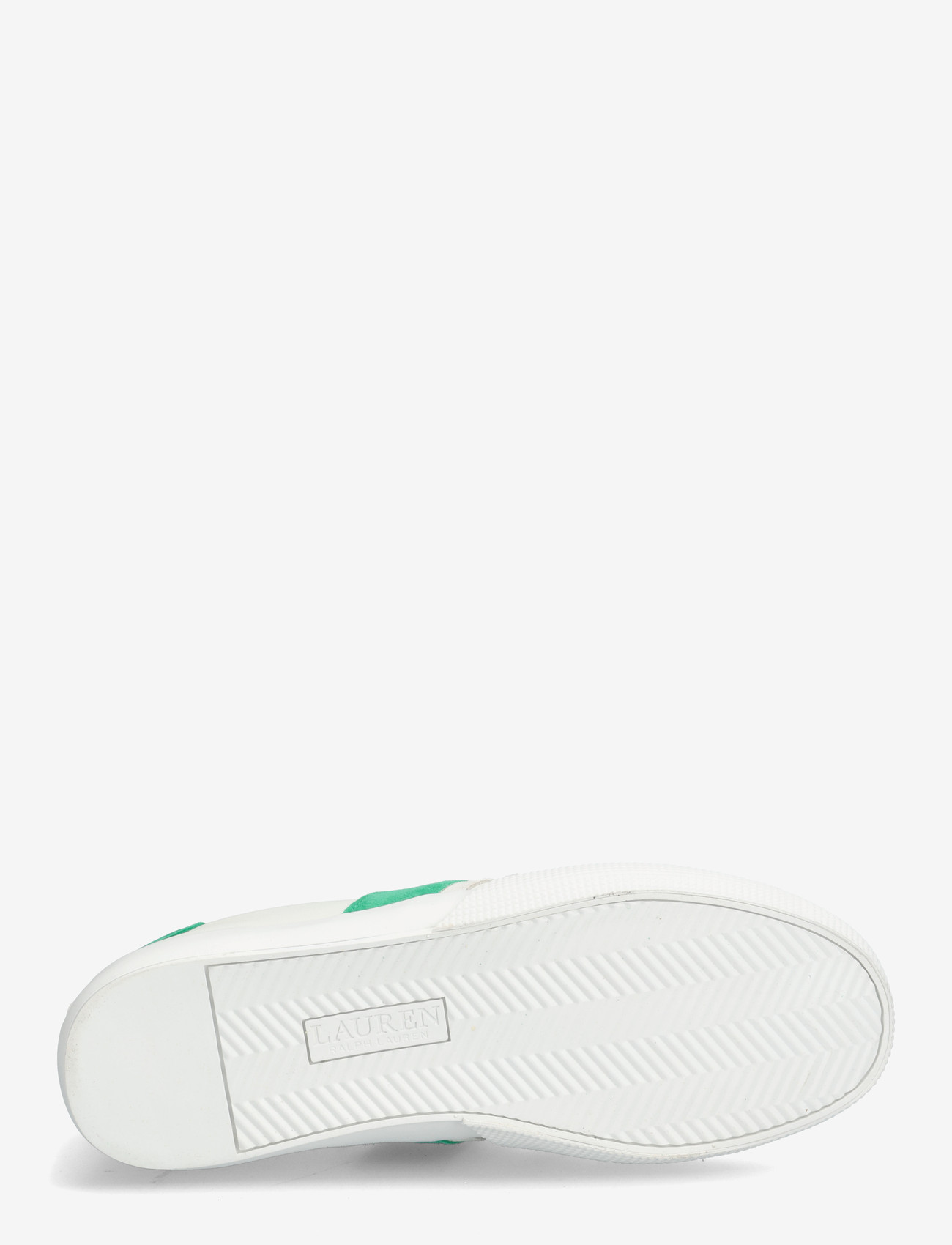 Lauren Ralph Lauren - Two-Tone Braylee Leather & Suede Sneaker - konfirmation - snw wht/bianco/gr - 4