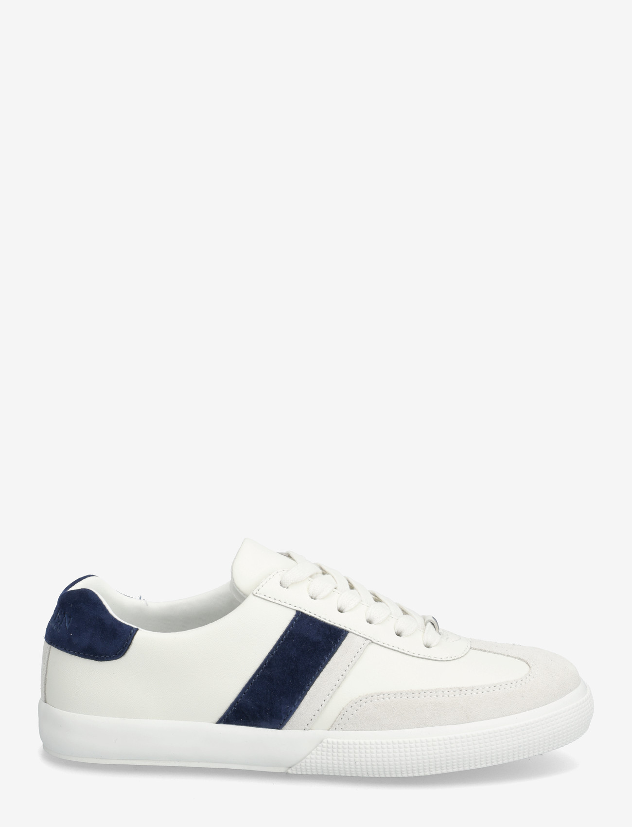 Lauren Ralph Lauren - Two-Tone Braylee Leather & Suede Sneaker - low top sneakers - snw wht/bianco/rf - 1