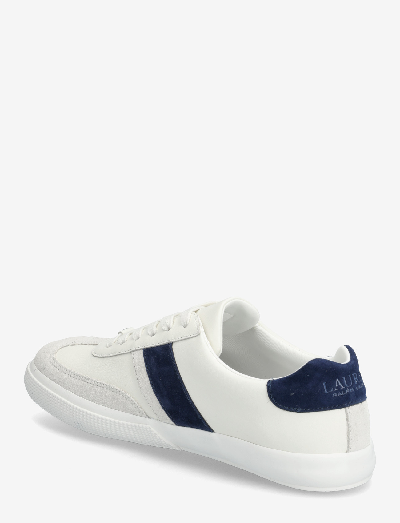 Lauren Ralph Lauren - Two-Tone Braylee Leather & Suede Sneaker - low top sneakers - snw wht/bianco/rf - 2
