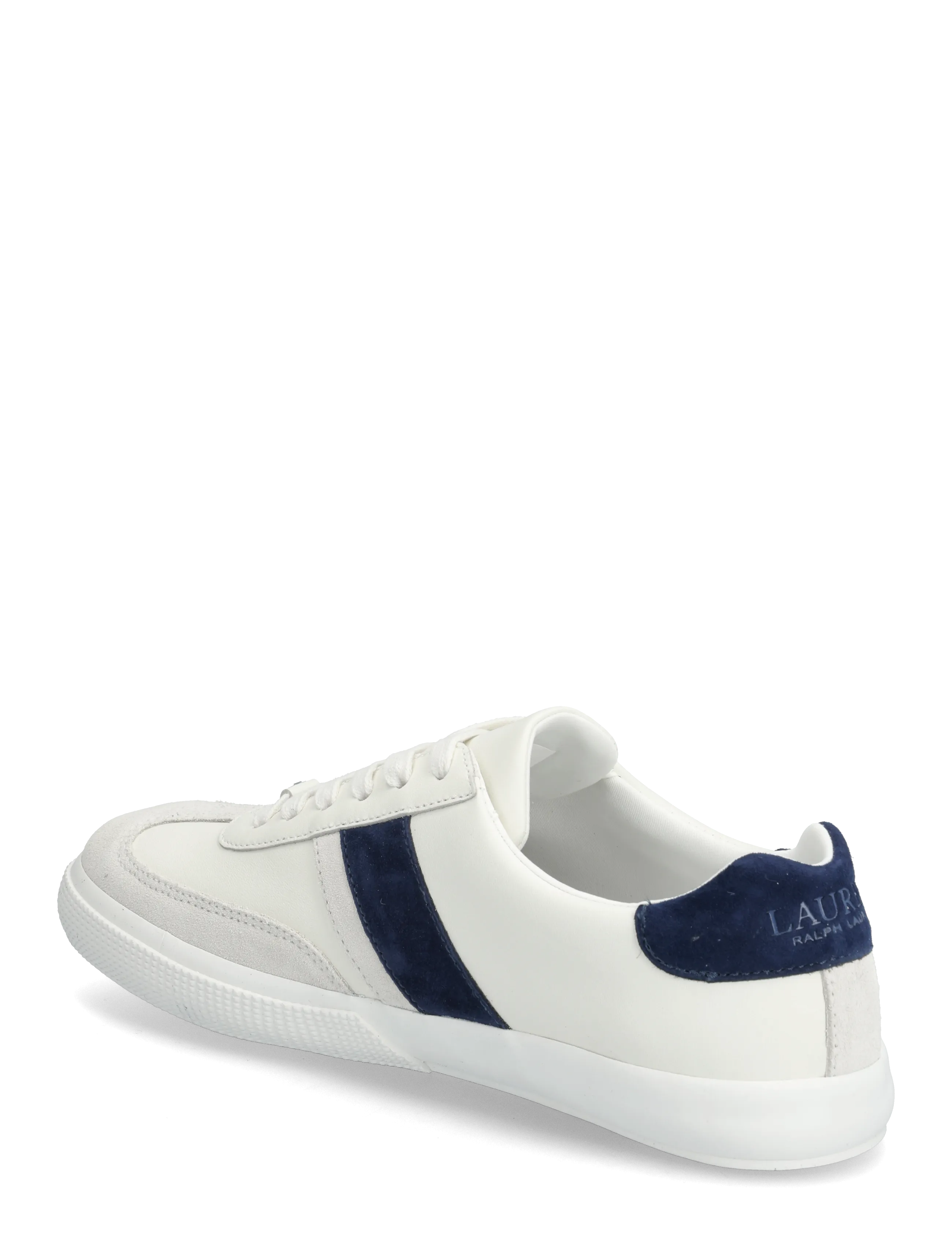 Lauren Ralph Lauren - Two-Tone Braylee Leather & Suede Sneaker - konfirmationstøj - snw wht/bianco/rf - 2