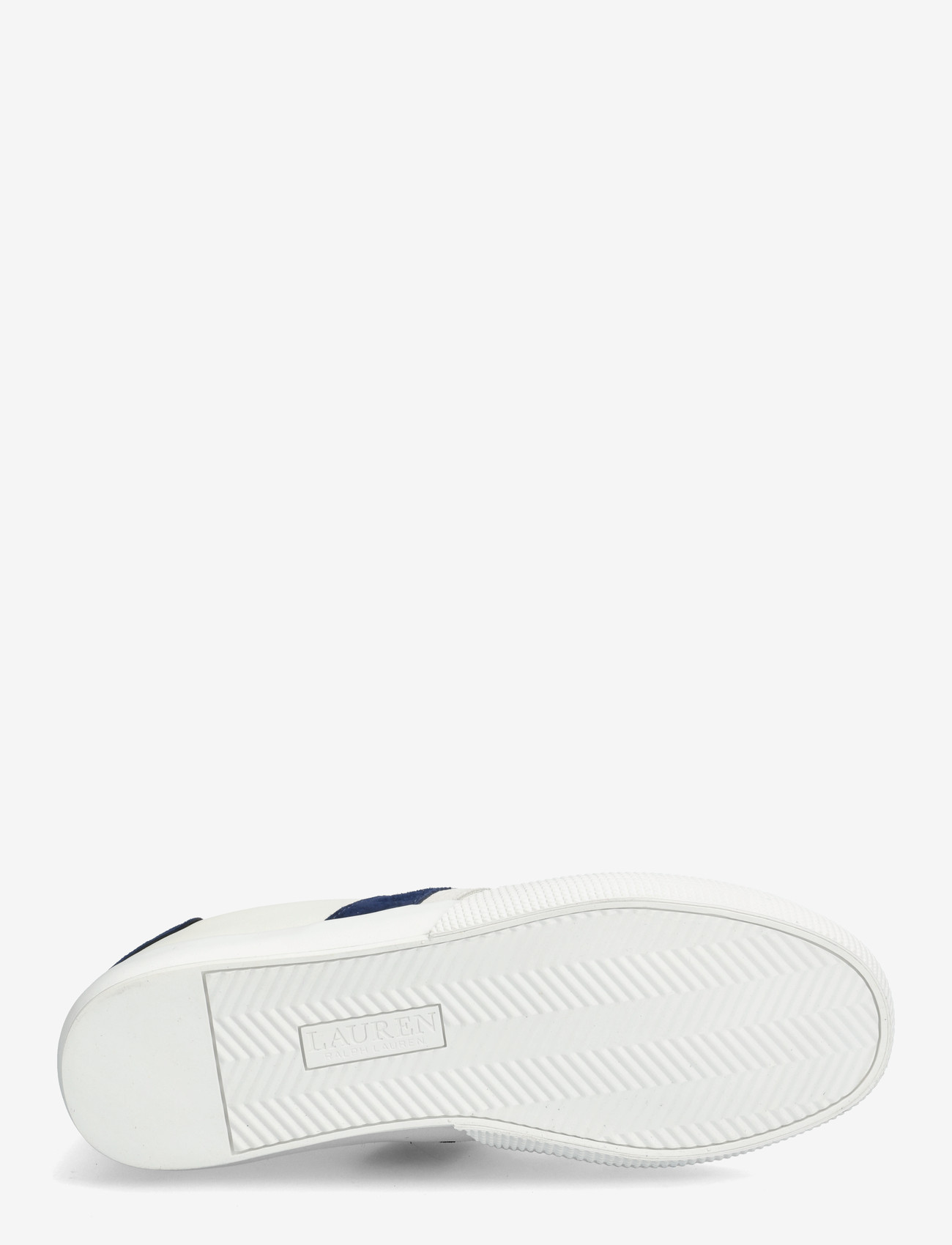 Lauren Ralph Lauren - Two-Tone Braylee Leather & Suede Sneaker - low top sneakers - snw wht/bianco/rf - 4