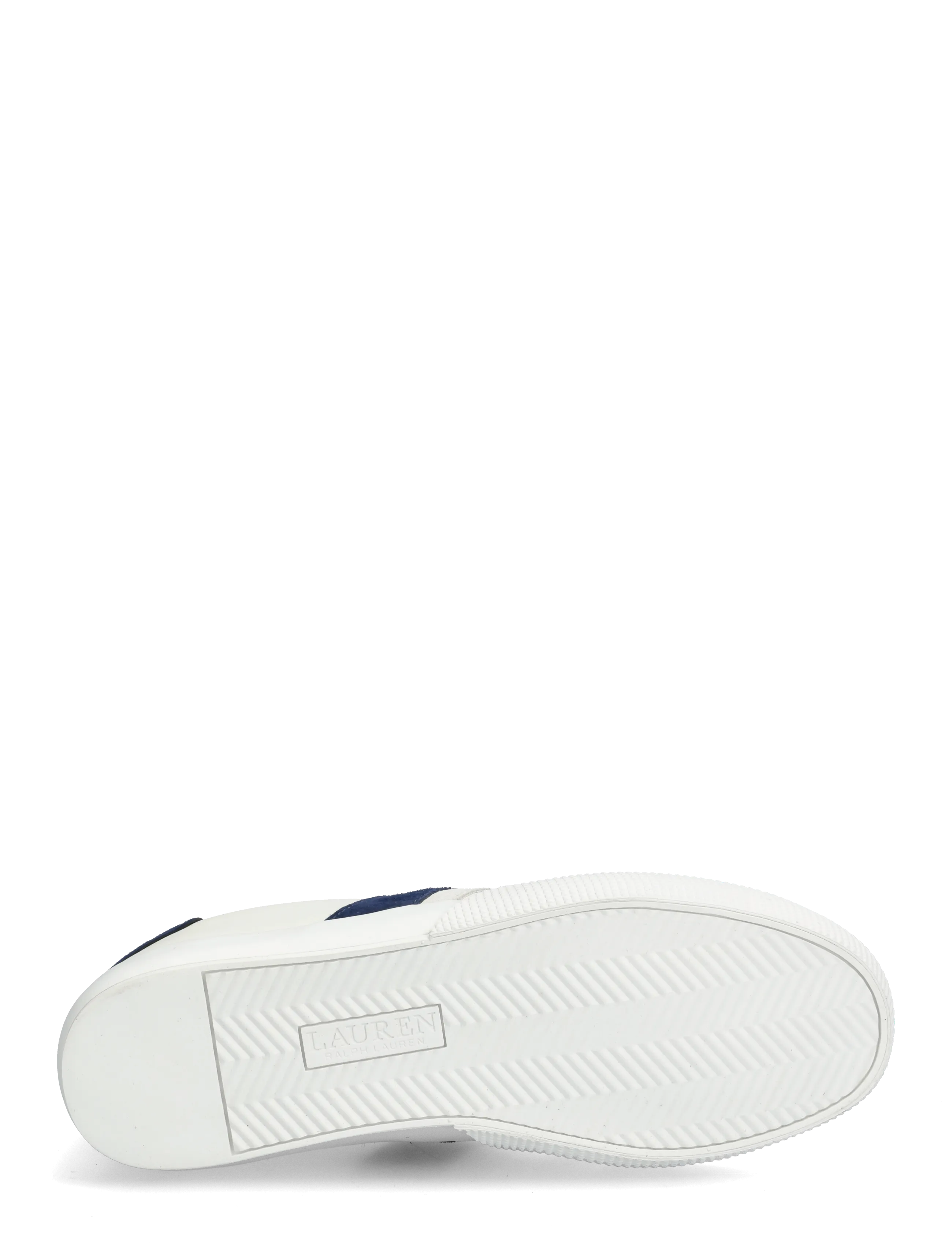 Lauren Ralph Lauren - Two-Tone Braylee Leather & Suede Sneaker - konfirmationstøj - snw wht/bianco/rf - 4