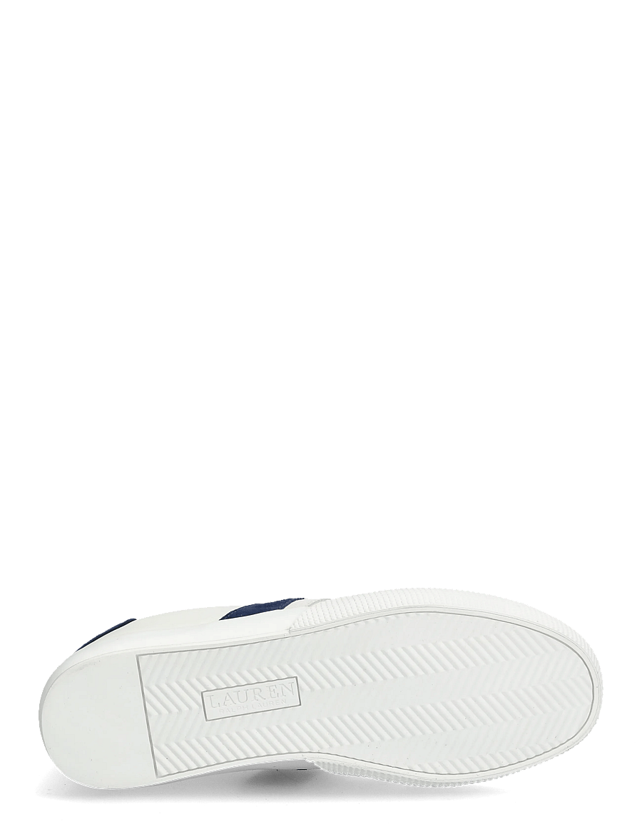 Lauren Ralph Lauren - Two-Tone Braylee Leather & Suede Sneaker - konfirmation - snw wht/bianco/rf - 4