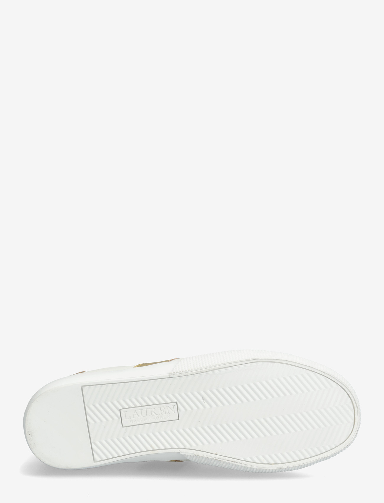 Lauren Ralph Lauren - Braylee Metallic-Trim Leather Sneaker - konfirmation - snw wht/bianco/mo - 4