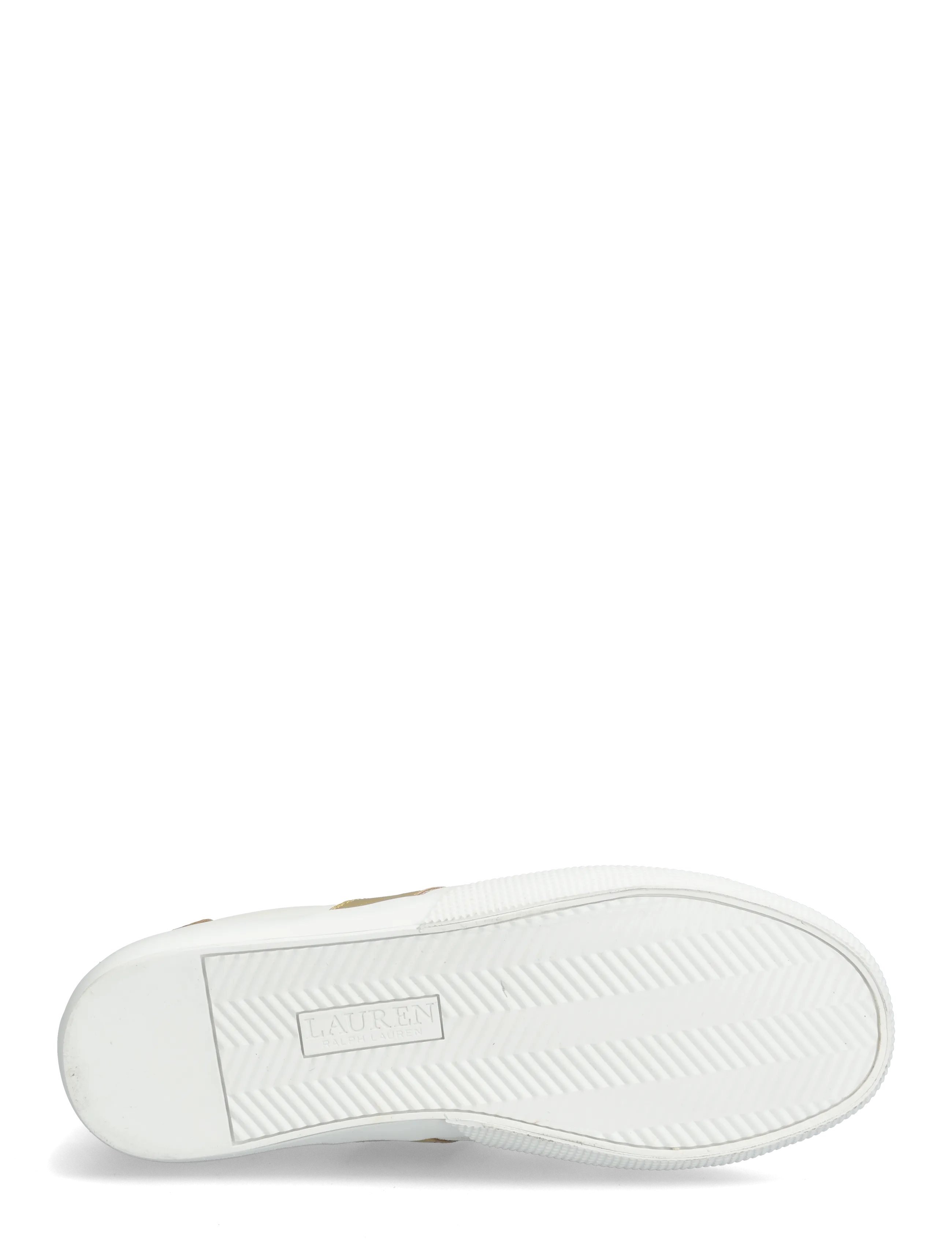Lauren Ralph Lauren - Braylee Metallic-Trim Leather Sneaker - konfirmation - snw wht/bianco/mo - 4