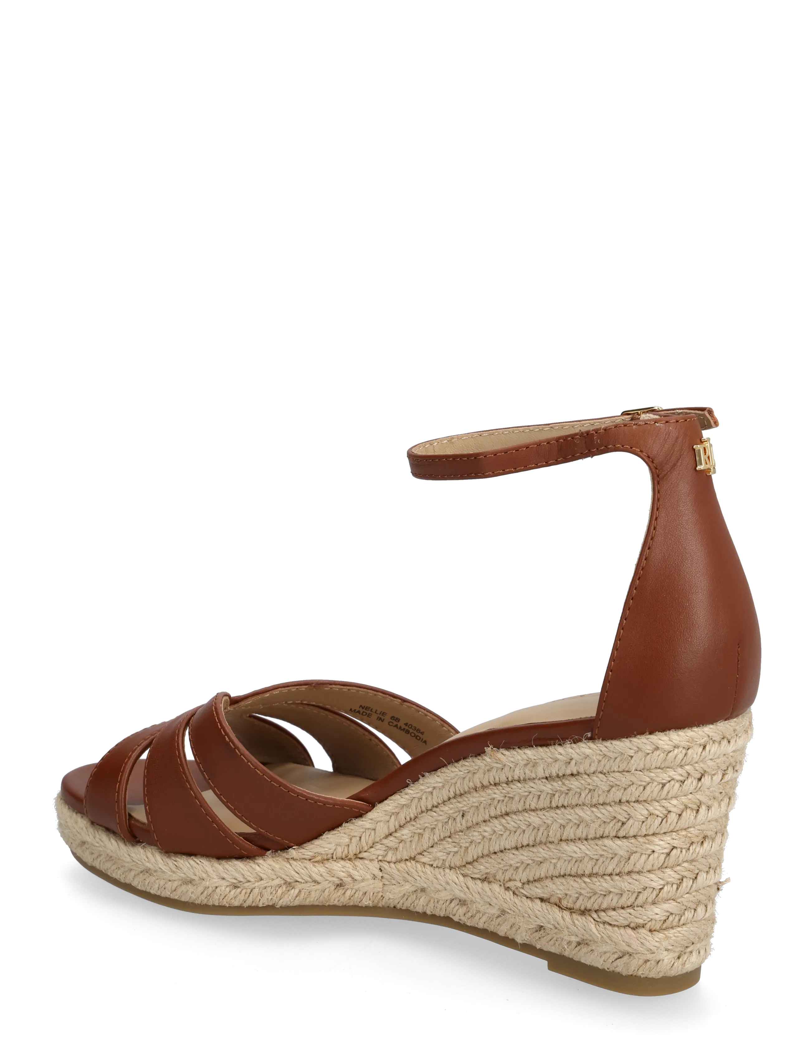 Lauren Ralph Lauren - Nellie Nappa Leather Espadrille - espadrilles à talons - lauren tan - 2
