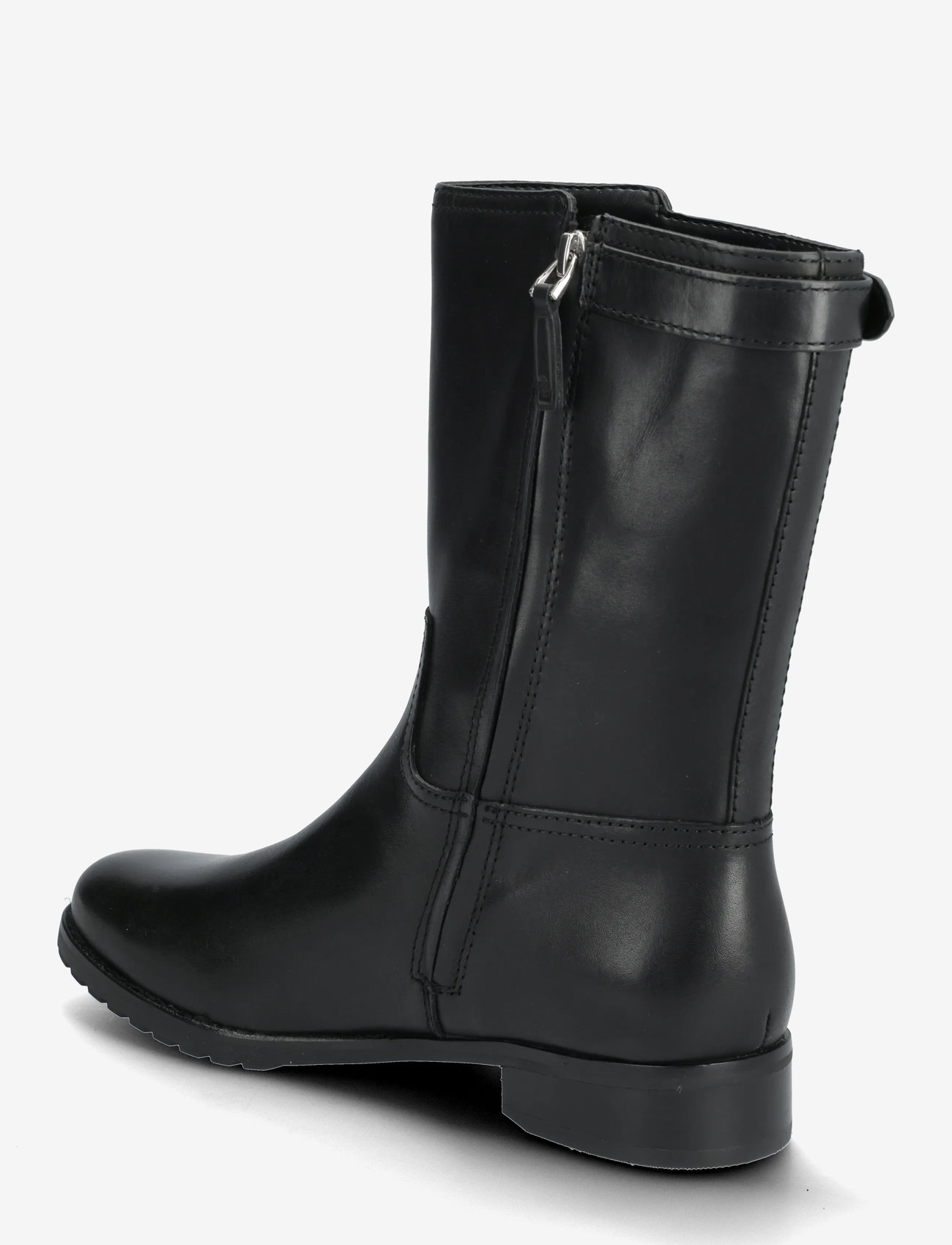 Lauren Ralph Lauren - Tasha Burnished Leather Boot - flade ankelstøvler - black - 2