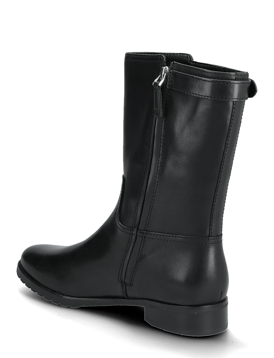 Lauren Ralph Lauren - Tasha Burnished Leather Boot - flache stiefeletten - black - 2