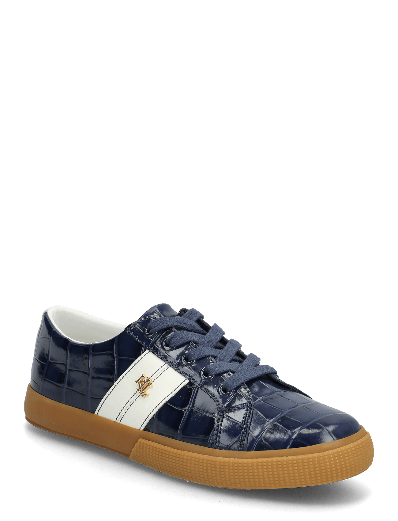 Lauren Ralph Lauren | Janson Ii Croc-Embossed Leather Sneaker | 40