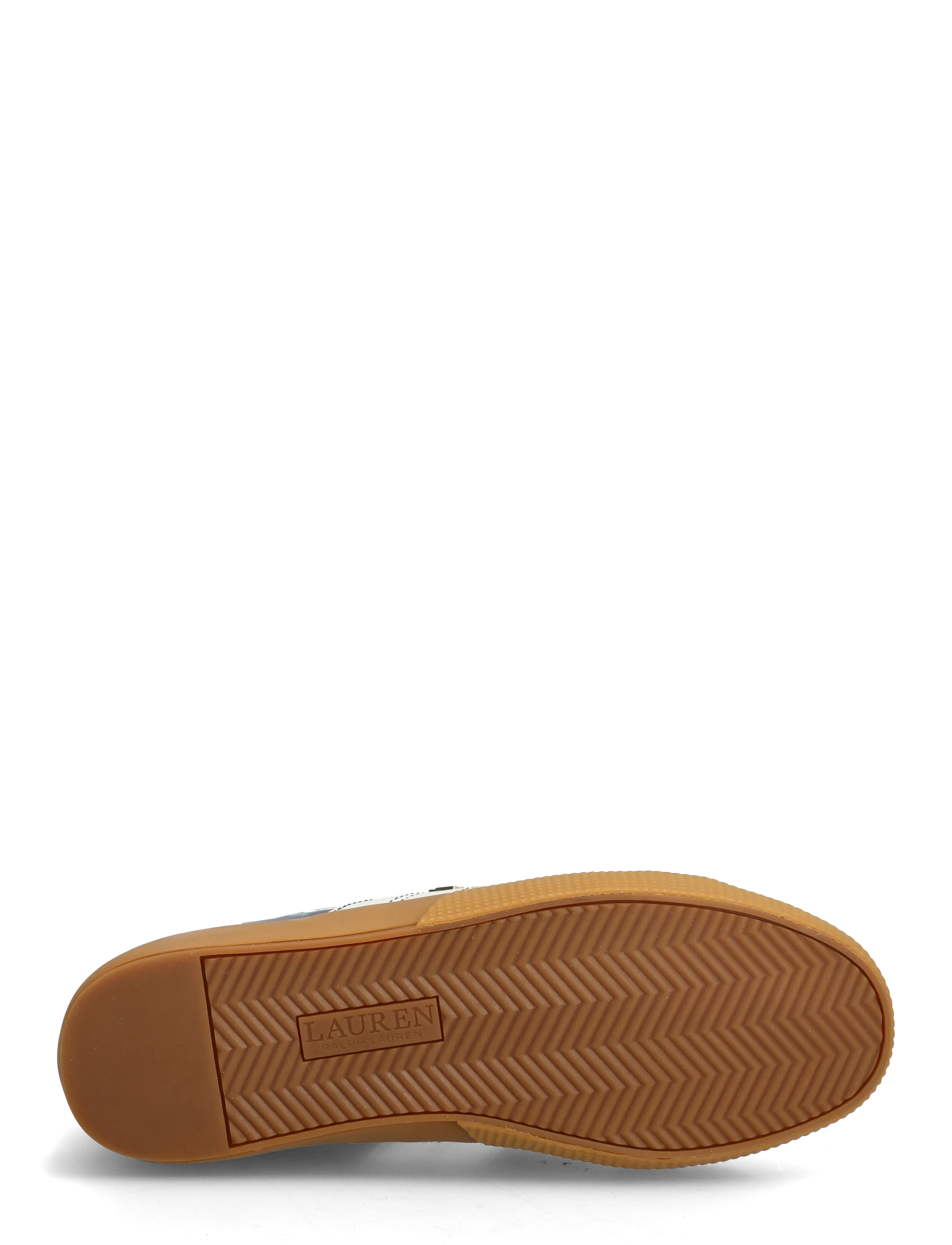 Lauren Ralph Lauren - Janson II Croc-Embossed Leather Sneaker - baskets basses - refined navy/snow - 4