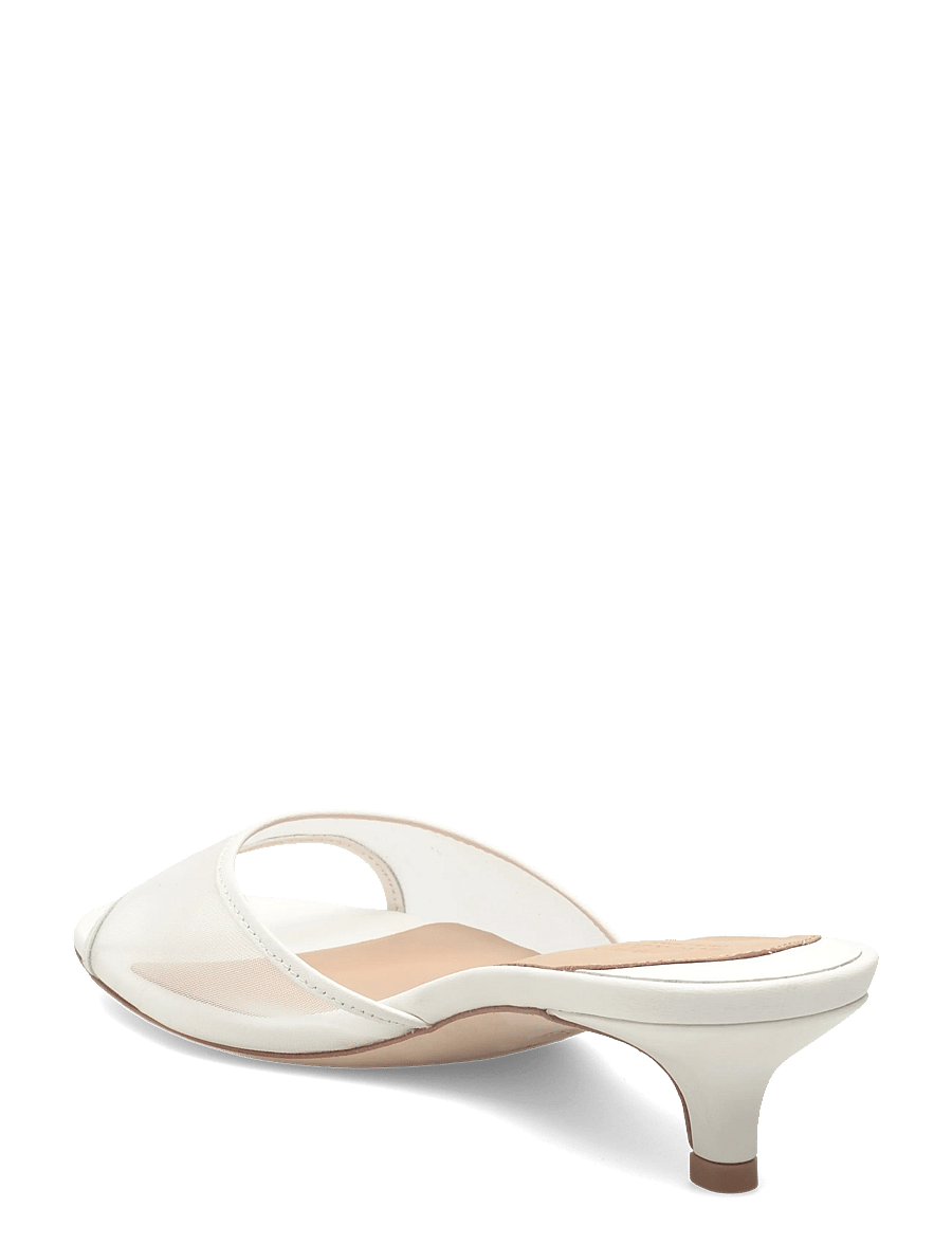 Lauren Ralph Lauren - TRNSPRT MSH/SFT NPP-FRNCSA MULE-SN- - snow white - 2