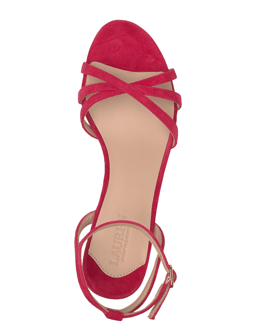 Lauren Ralph Lauren - 802P06395003 - heeled sandals - festive red - 3