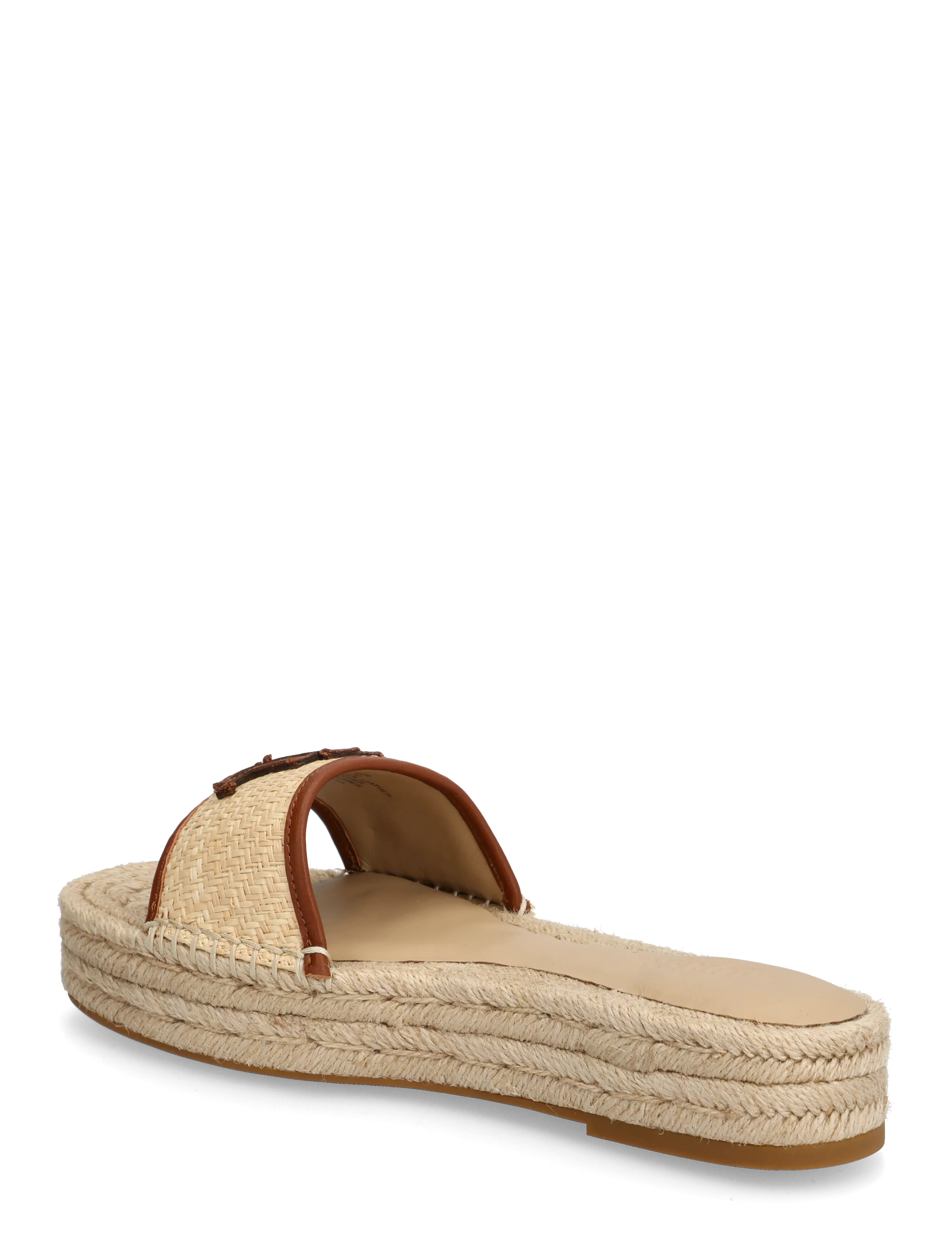 Lauren Ralph Lauren - TXTRD RFF/SFT NPP-POLLY 4-ES-FLT - sandales à plateforme - natural/lauren ta - 2