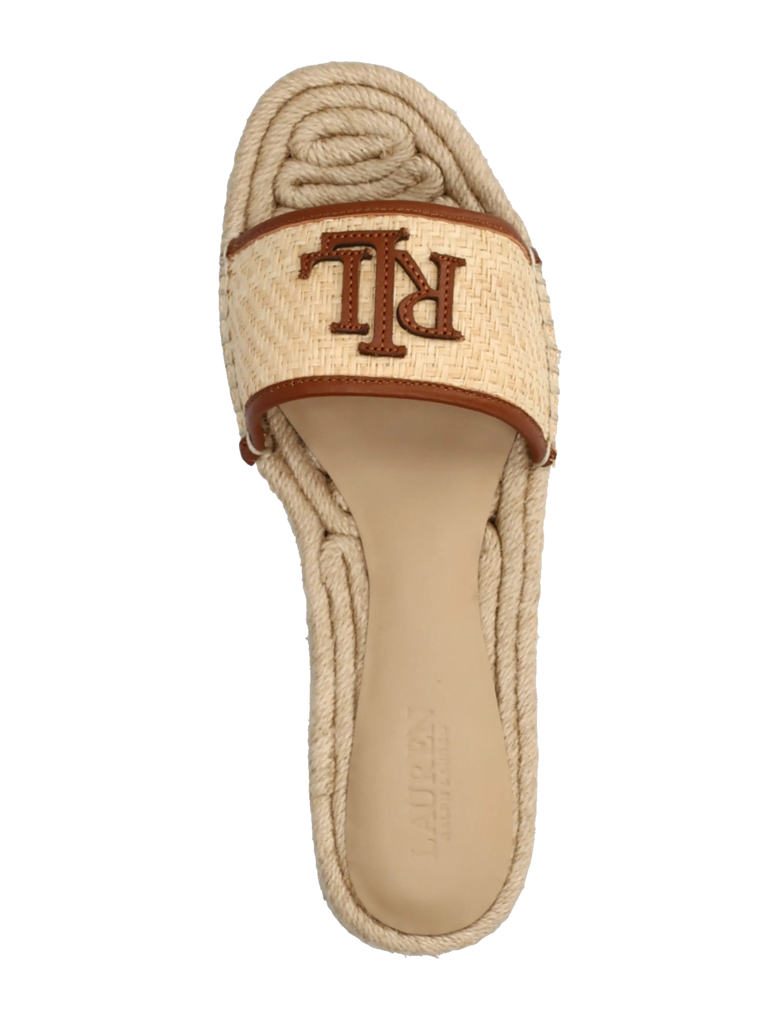Lauren Ralph Lauren - TXTRD RFF/SFT NPP-POLLY 4-ES-FLT - sandales à plateforme - natural/lauren ta - 3