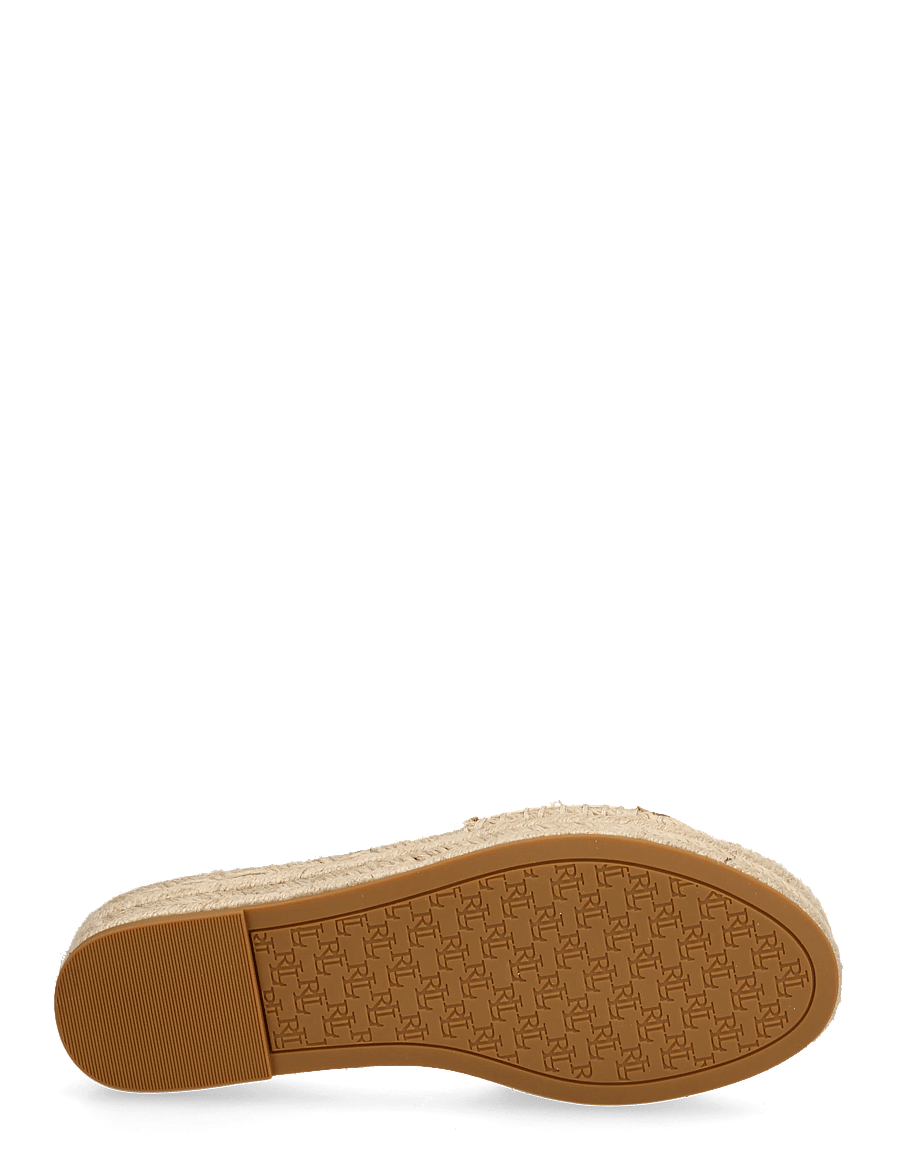 Lauren Ralph Lauren - TXTRD RFF/SFT NPP-POLLY 4-ES-FLT - sandały na platformie - natural/lauren ta - 4