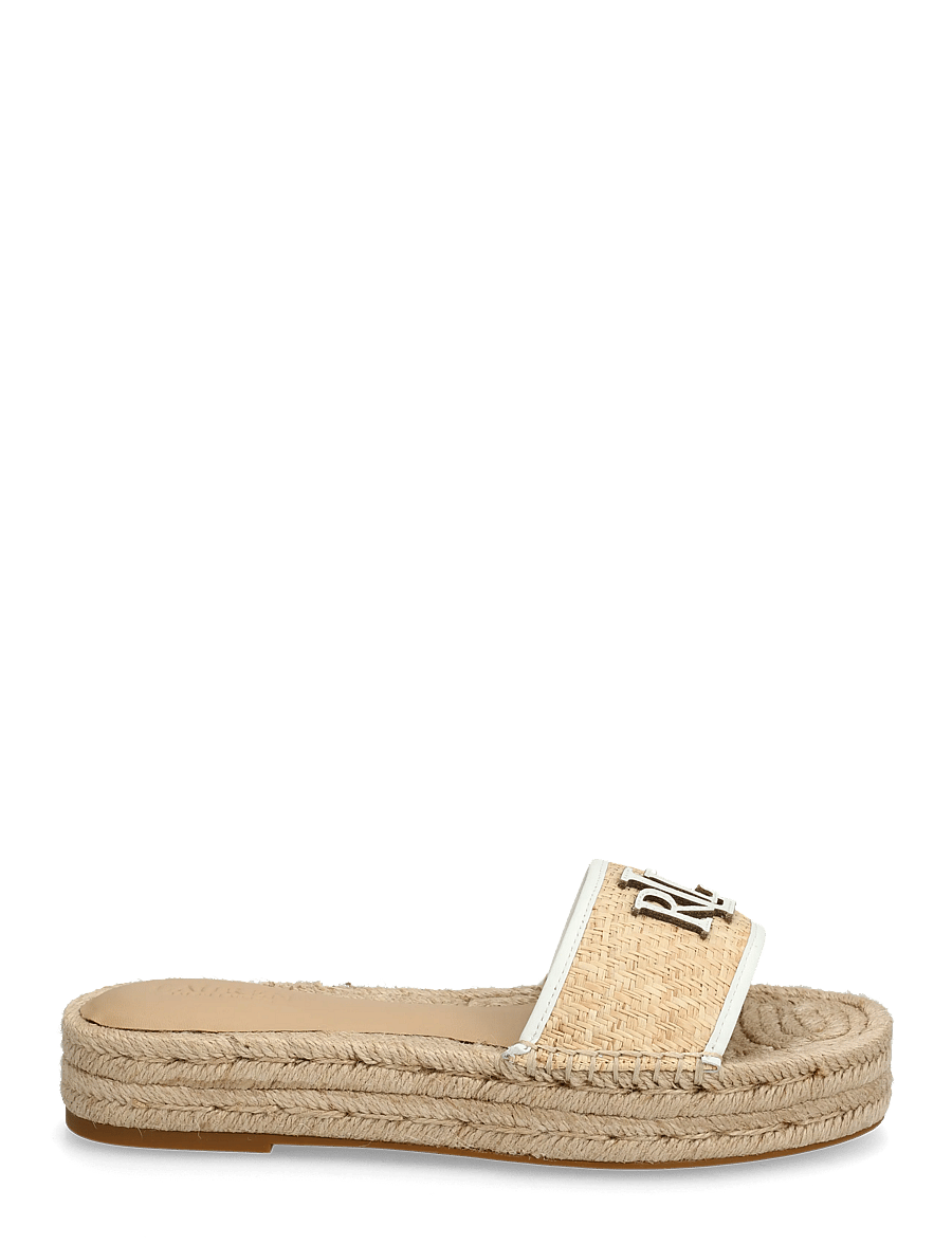Lauren Ralph Lauren - TXTRD RFF/SFT NPP-POLLY 4-ES-FLT - platvorm-sandaalid - natural/snow whit - 1