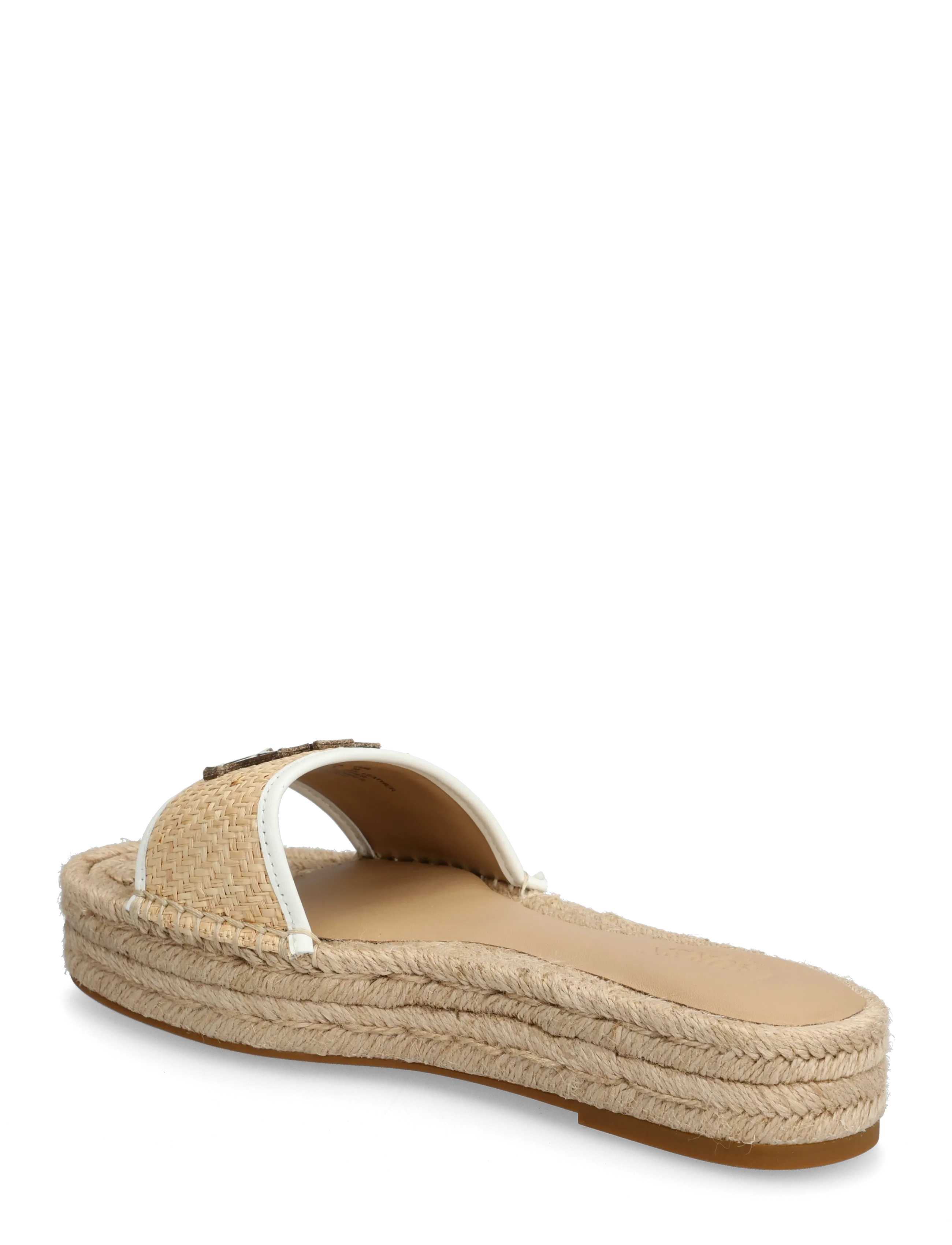 Lauren Ralph Lauren - TXTRD RFF/SFT NPP-POLLY 4-ES-FLT - platform sandals - natural/snow whit - 2