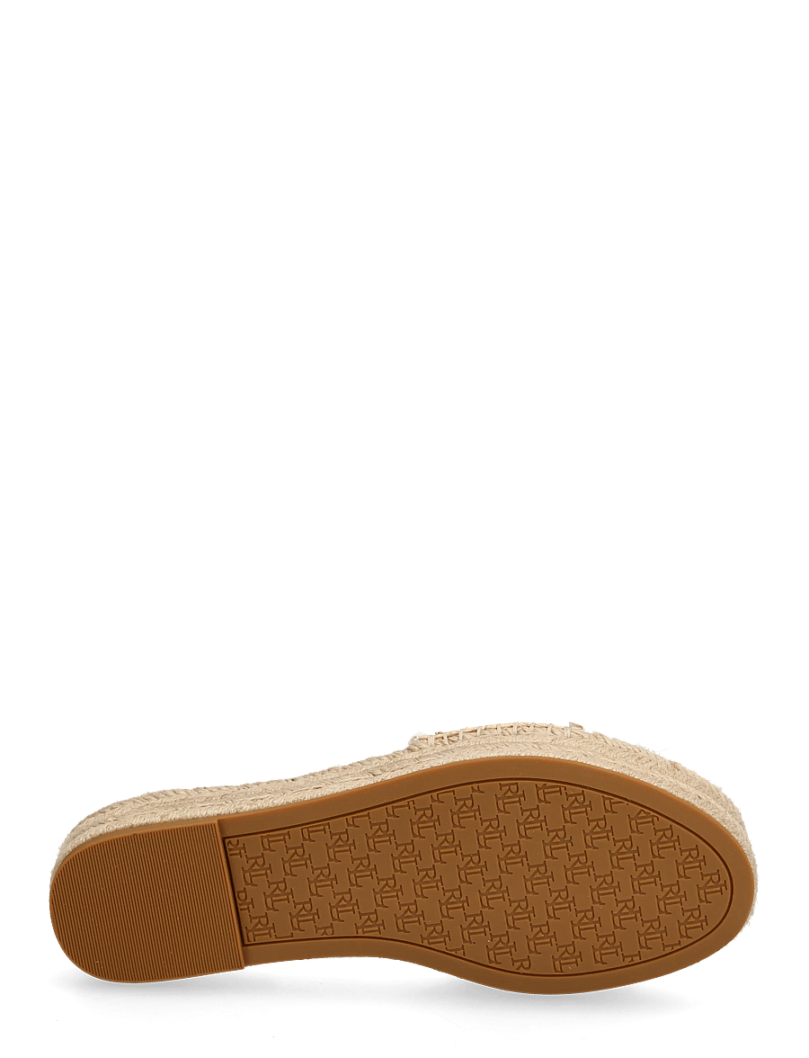 Lauren Ralph Lauren - TXTRD RFF/SFT NPP-POLLY 4-ES-FLT - platvorm-sandaalid - natural/snow whit - 4