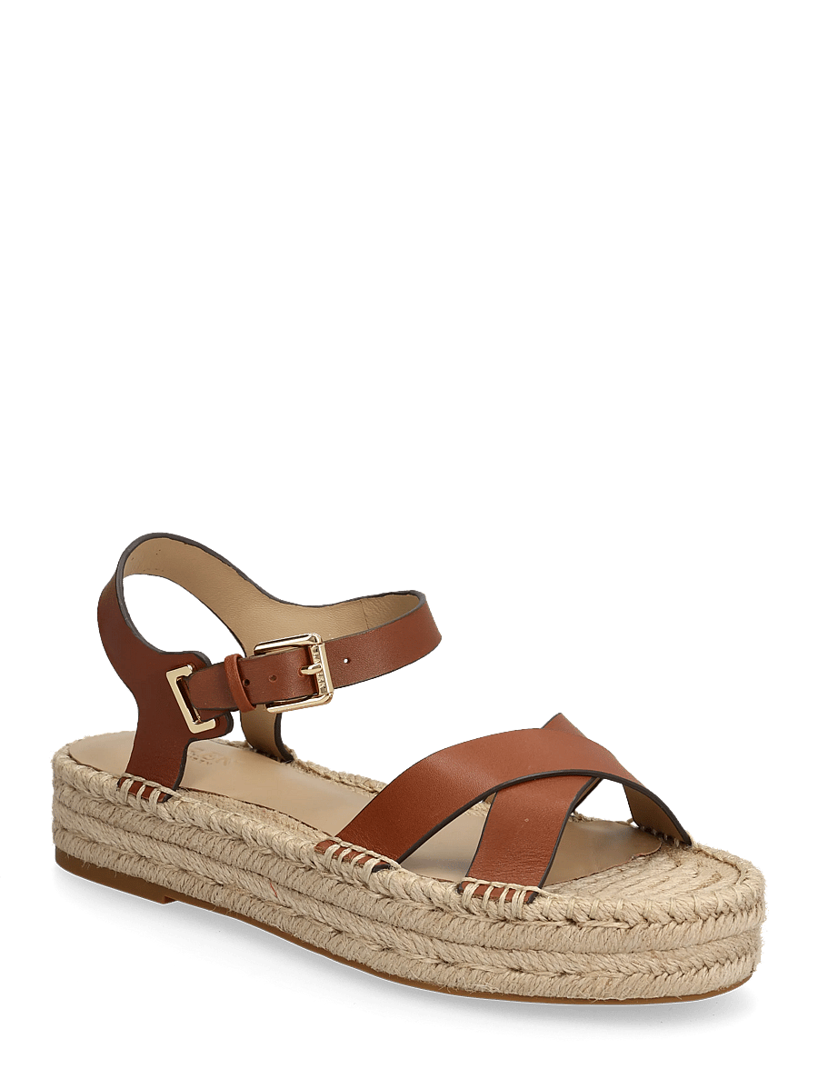 Lauren Ralph Lauren - SMOOTH CALF-EMERYN ESPDR-ES-FLT - espadrillos - lauren tan - 0