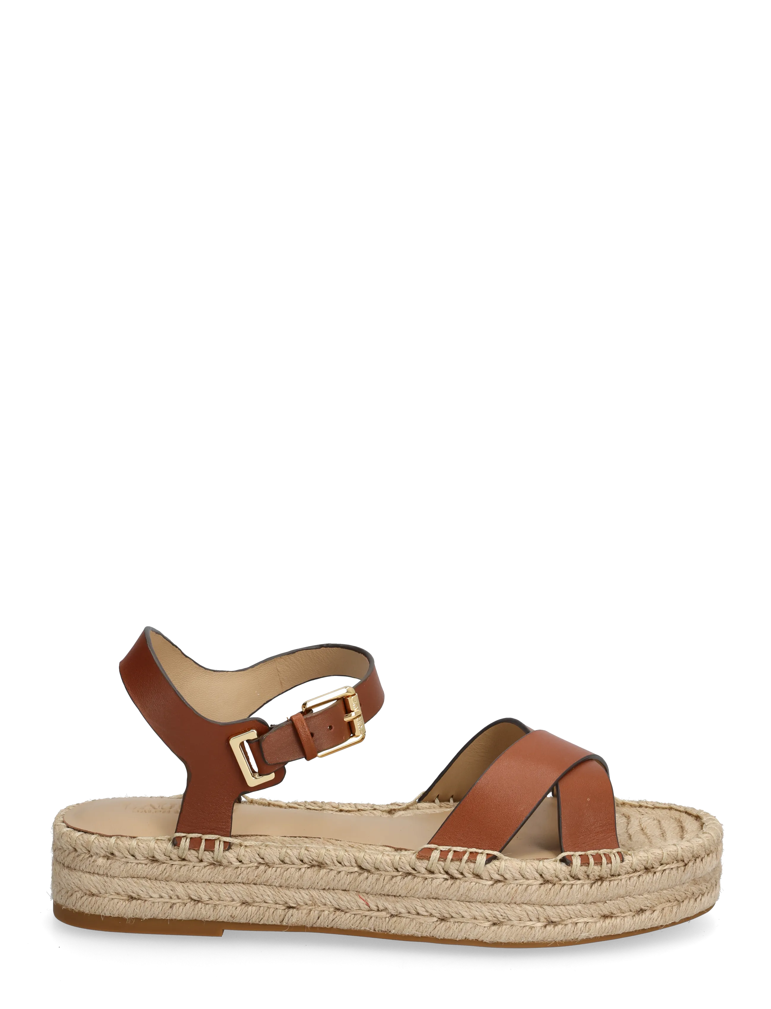 Lauren Ralph Lauren - SMOOTH CALF-EMERYN ESPDR-ES-FLT - espadrillos - lauren tan - 1
