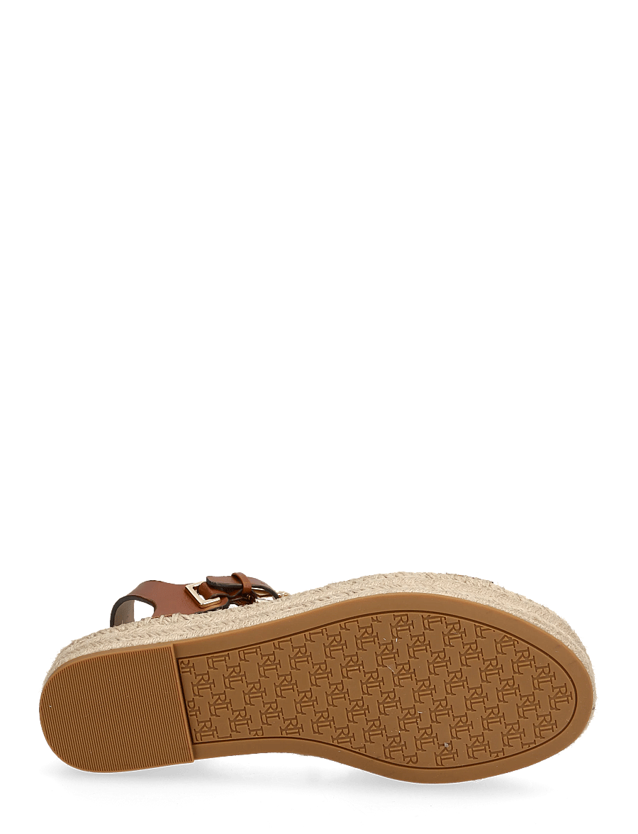 Lauren Ralph Lauren - SMOOTH CALF-EMERYN ESPDR-ES-FLT - espadrillos - lauren tan - 4