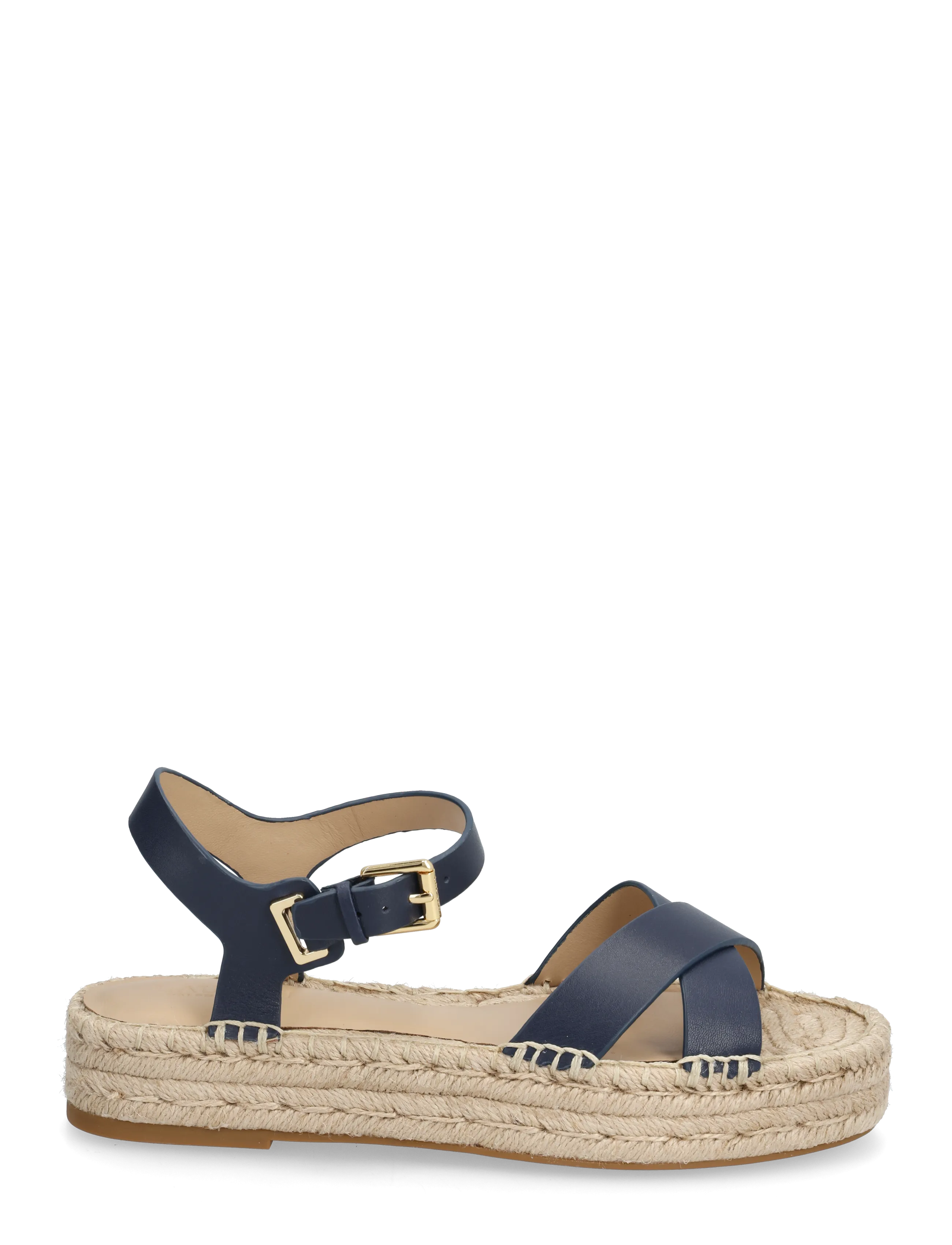 Lauren Ralph Lauren - SMOOTH CALF-EMERYN ESPDR-ES-FLT - espadrillos - refined navy - 1