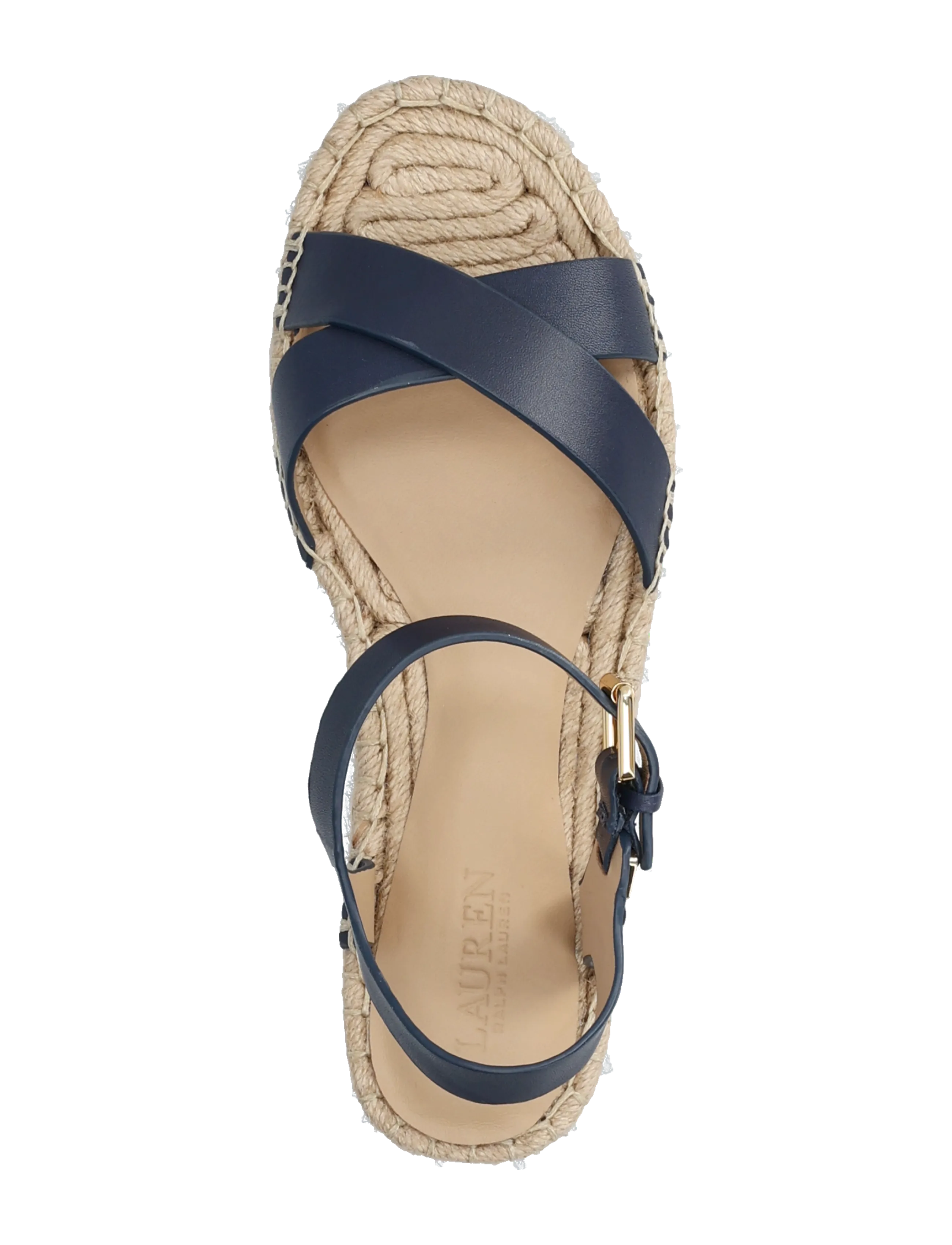 Lauren Ralph Lauren - SMOOTH CALF-EMERYN ESPDR-ES-FLT - espadrillos - refined navy - 3