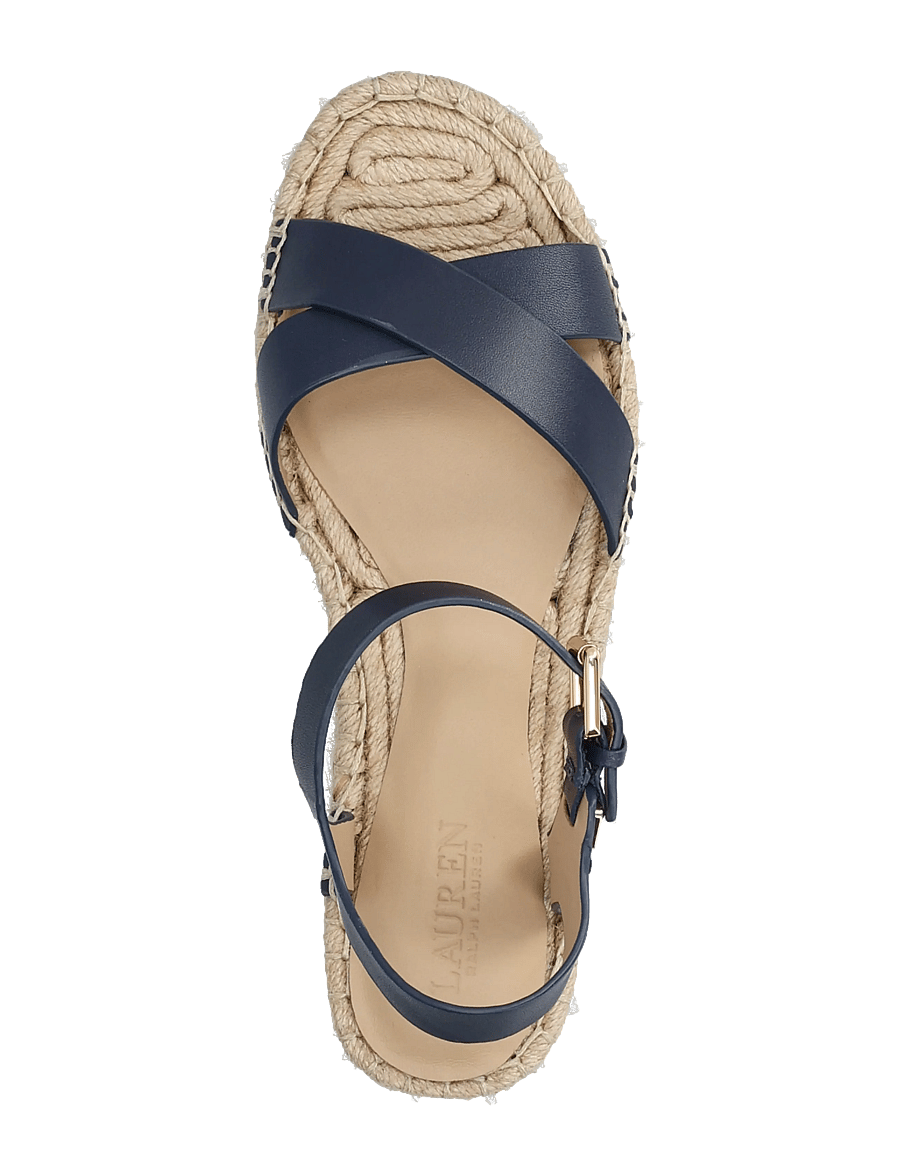 Lauren Ralph Lauren - SMOOTH CALF-EMERYN ESPDR-ES-FLT - espadrilles - refined navy - 3